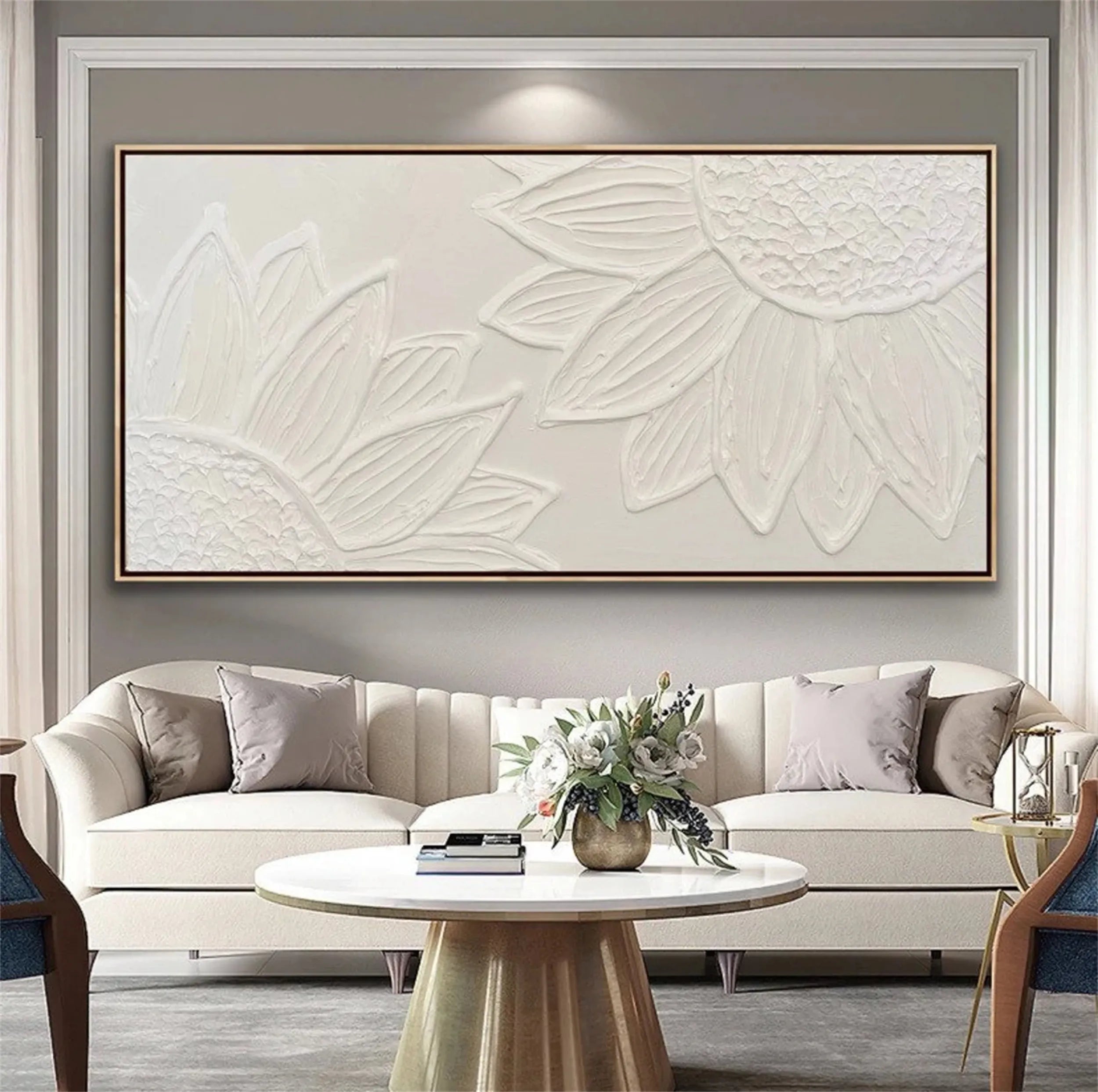 Flower & Tree Abstract Textured Wall Art #FT027