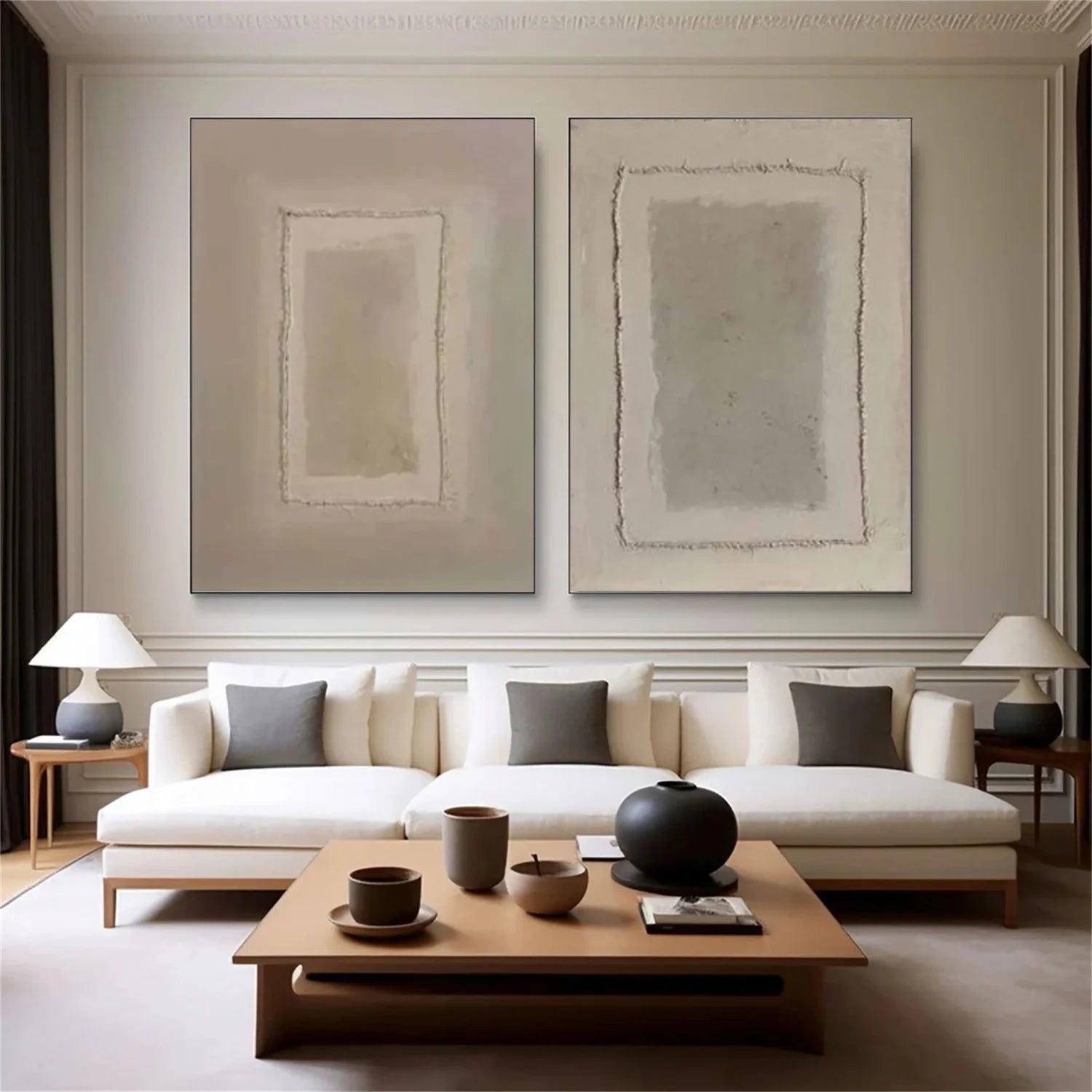 Wabi Sabi_Canvas Art Set of 2 #WA704