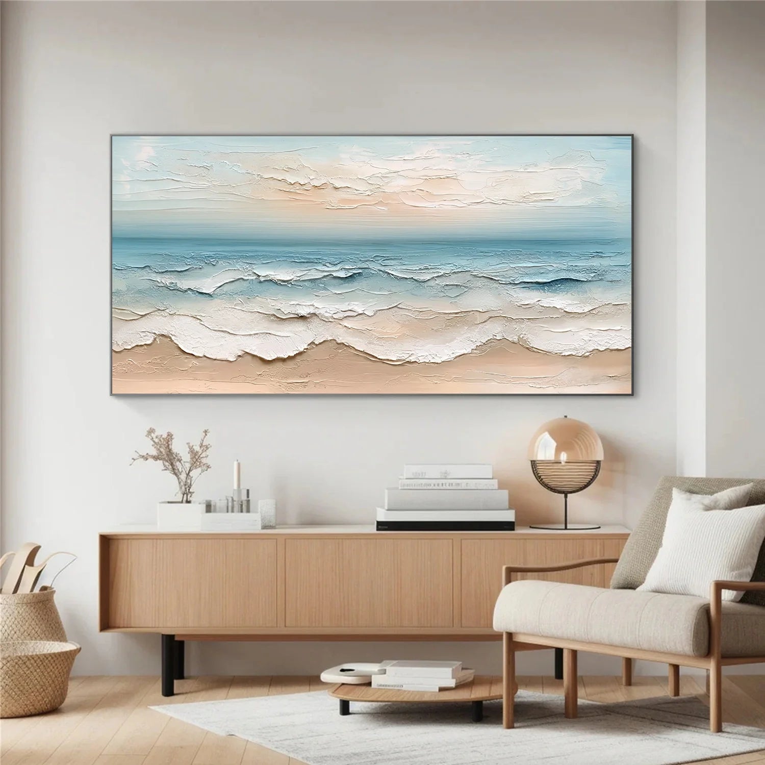 Sea & Sky Abstract_Textured_Wall Art #SK137
