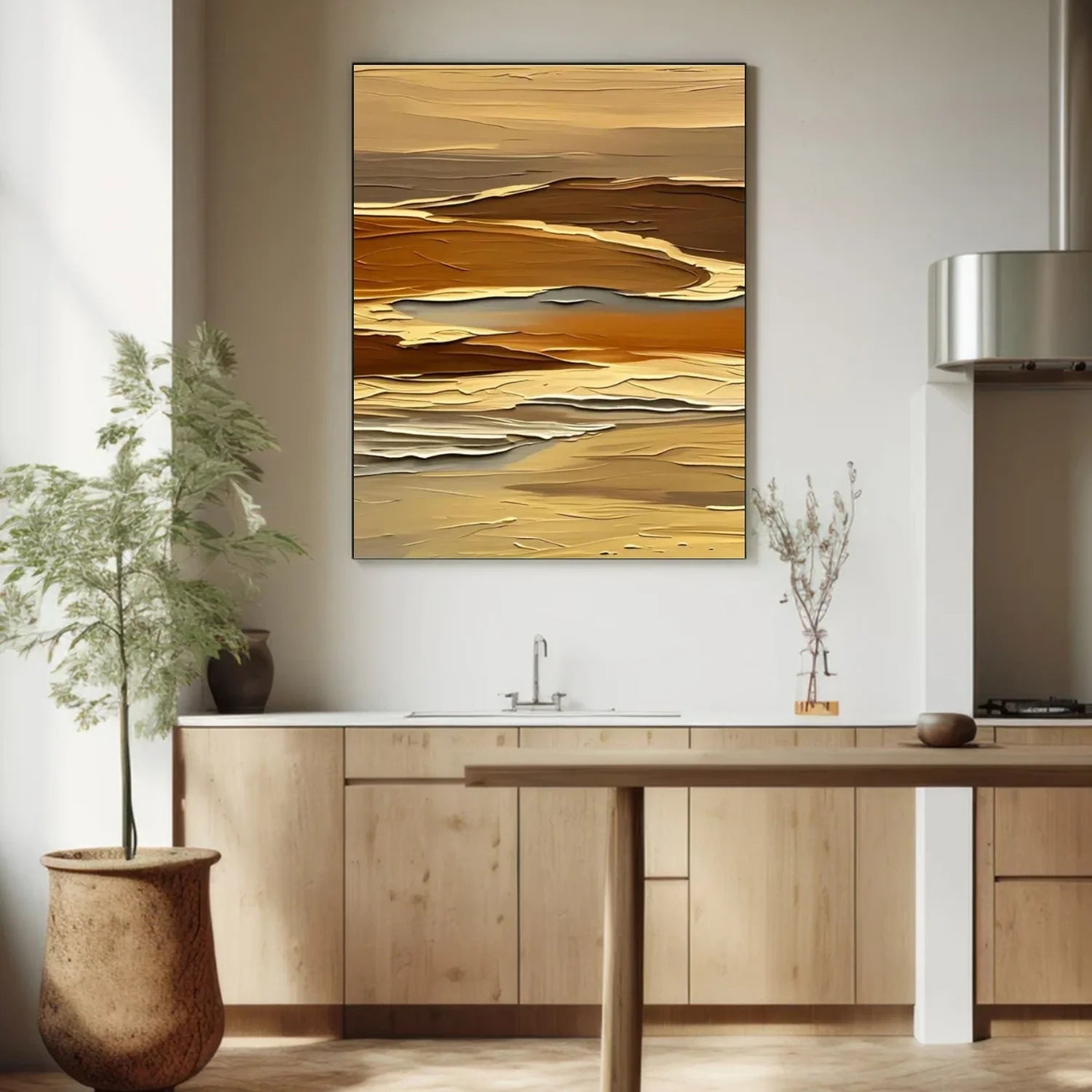 Abstract Mountain_Canvas Art #MD277