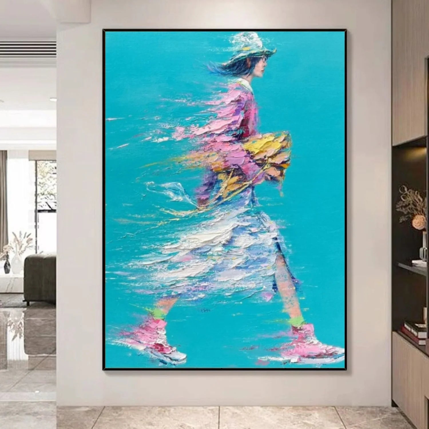 Abstract Portrait_Textured Wall Art #AB072