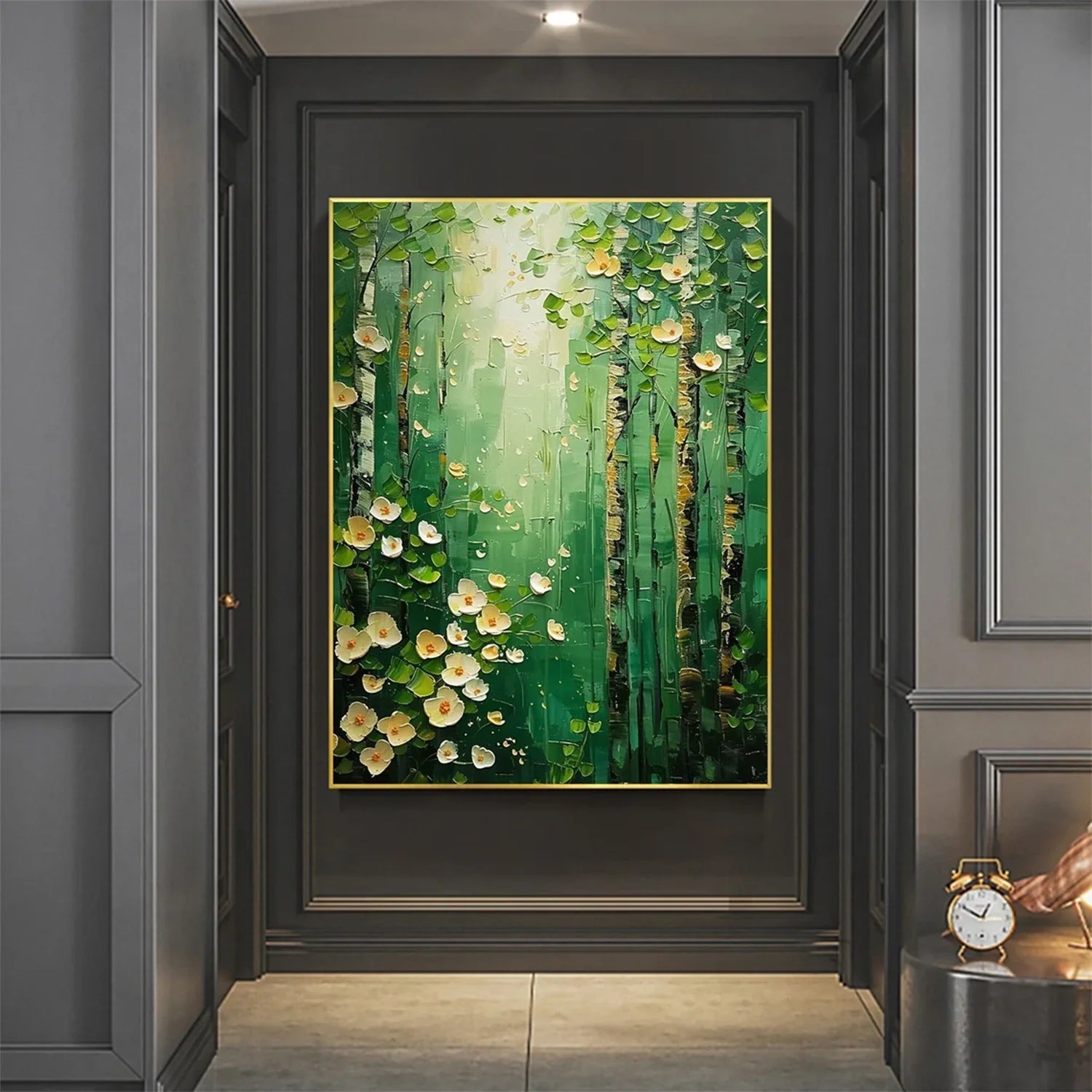 Flower & Tree Abstract Textured Wall Art #FT071