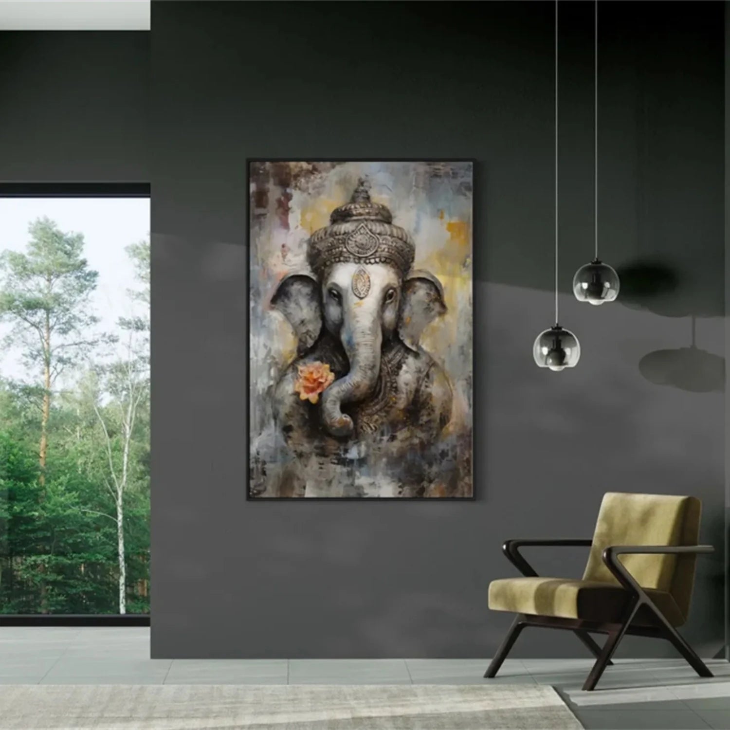 Colorful Abstract Animal Wall Art #AM059