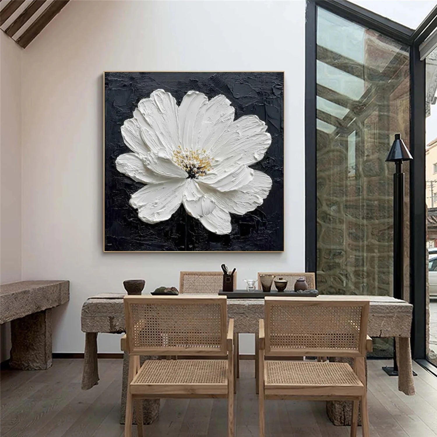 Flower & Tree Abstract Textured_Wall Art #FT168