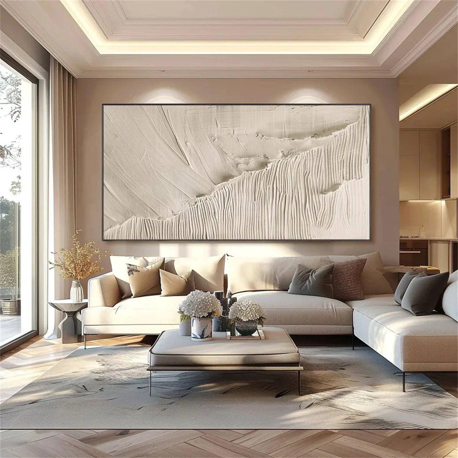 Minimalist_Textured_Canvas Art #MD273