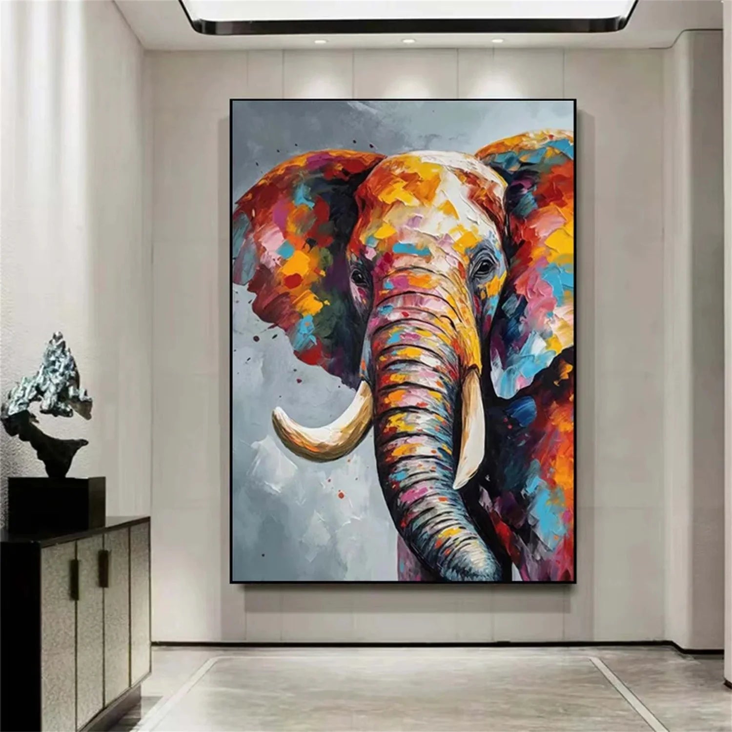 Colorful Abstract Animal Wall Art #AM092