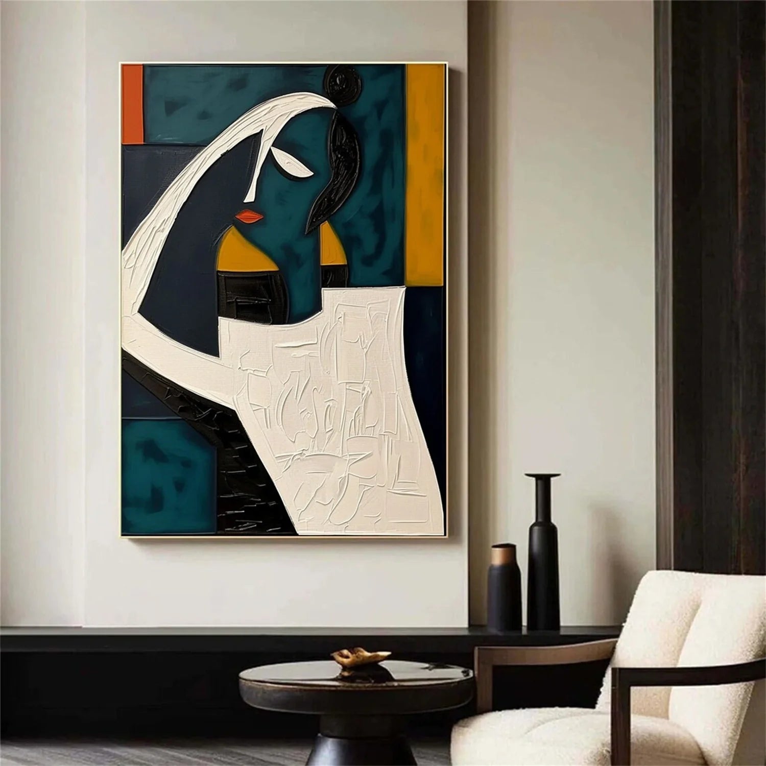 Abstract Portrait Colorful Painting #AB004