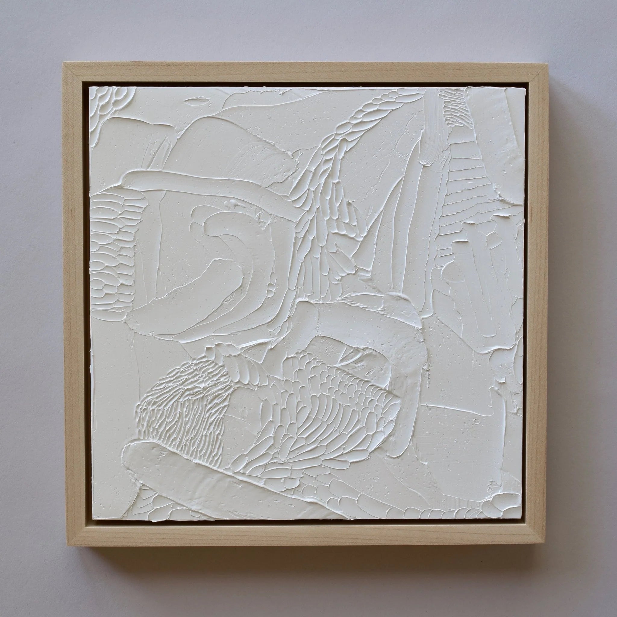 Minimalistic Plaster 3D Textured Painting Wall Artwork Large Canvas