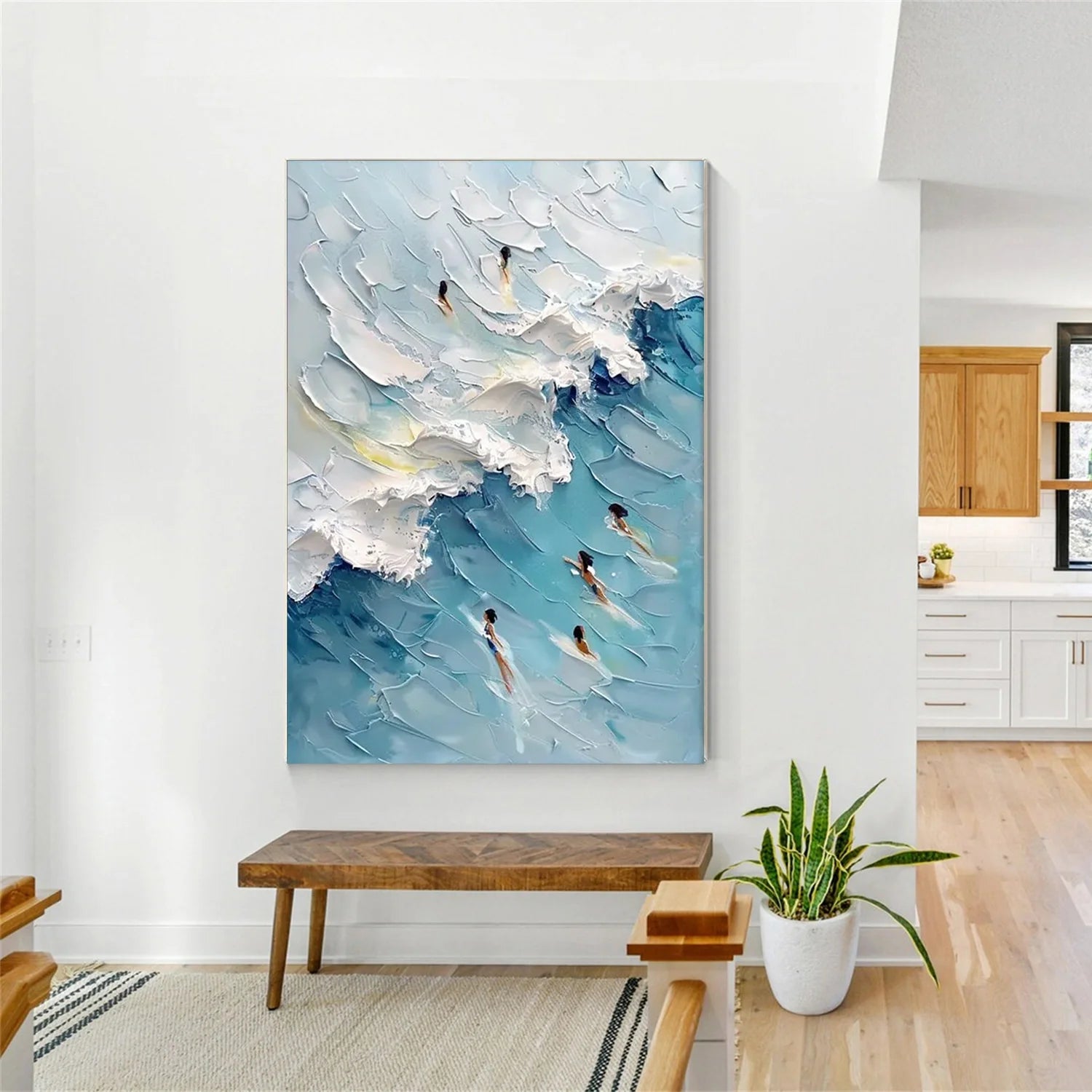 Swimming Sport Textured Wall Art #AS013