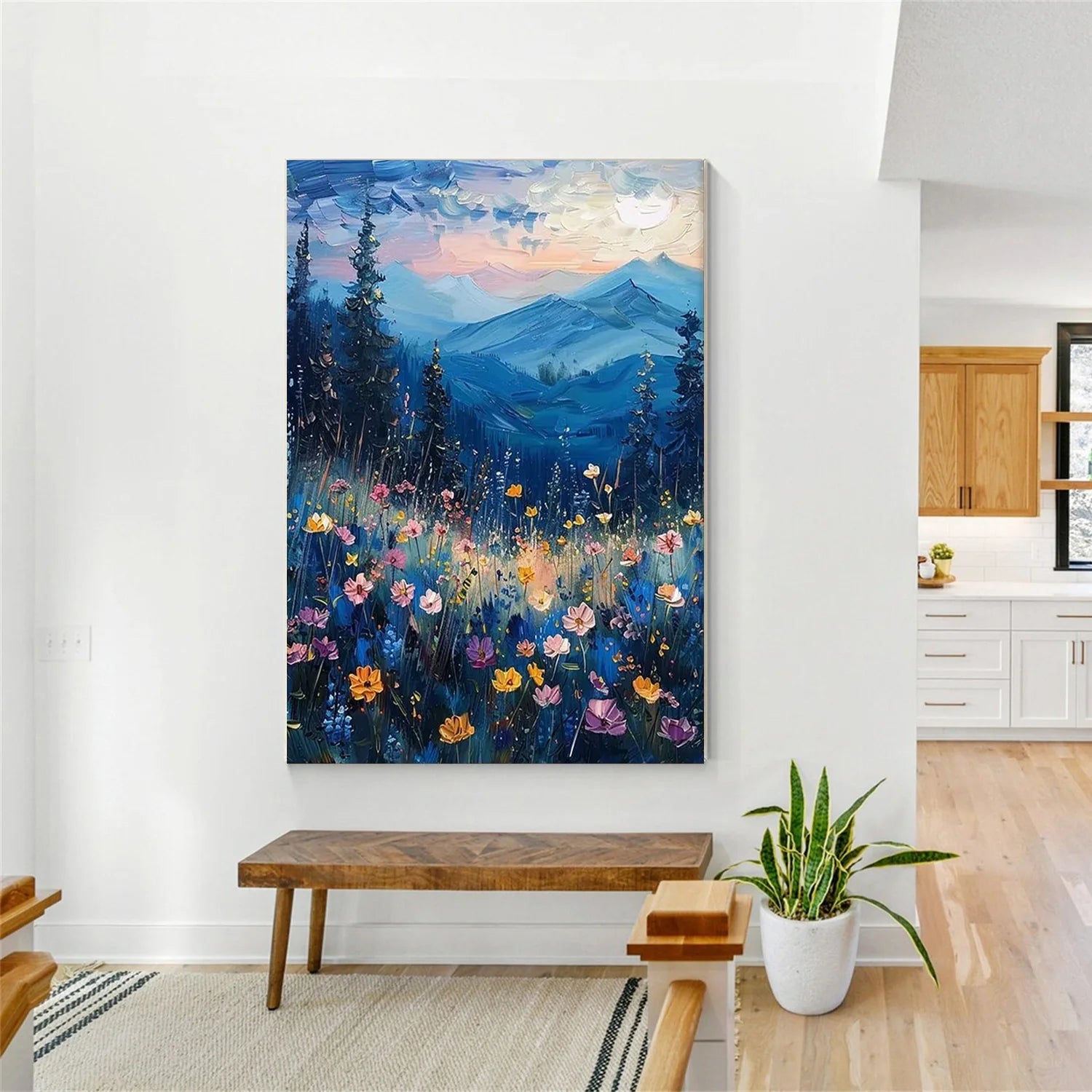 Flower & Tree Abstract Wall Art #FT119