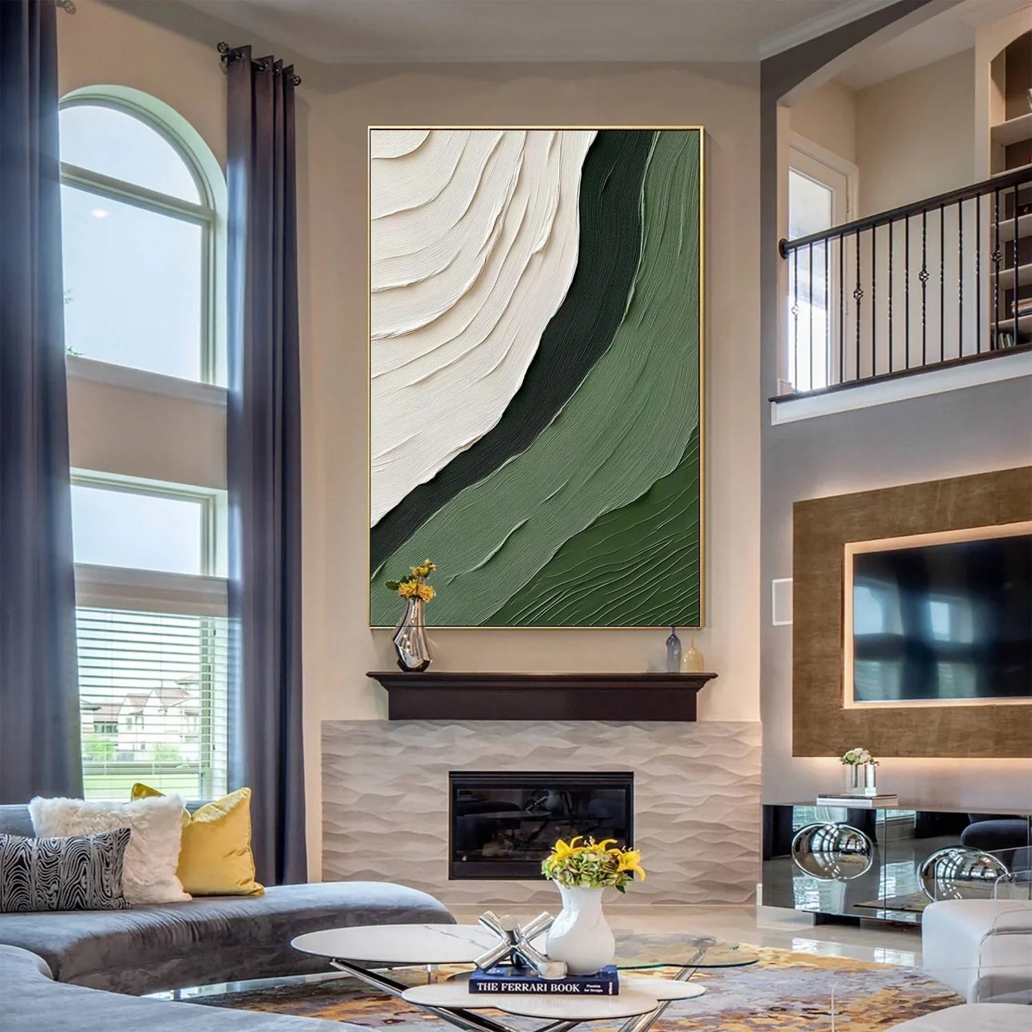 Green Minimalist Texture Art #GT044