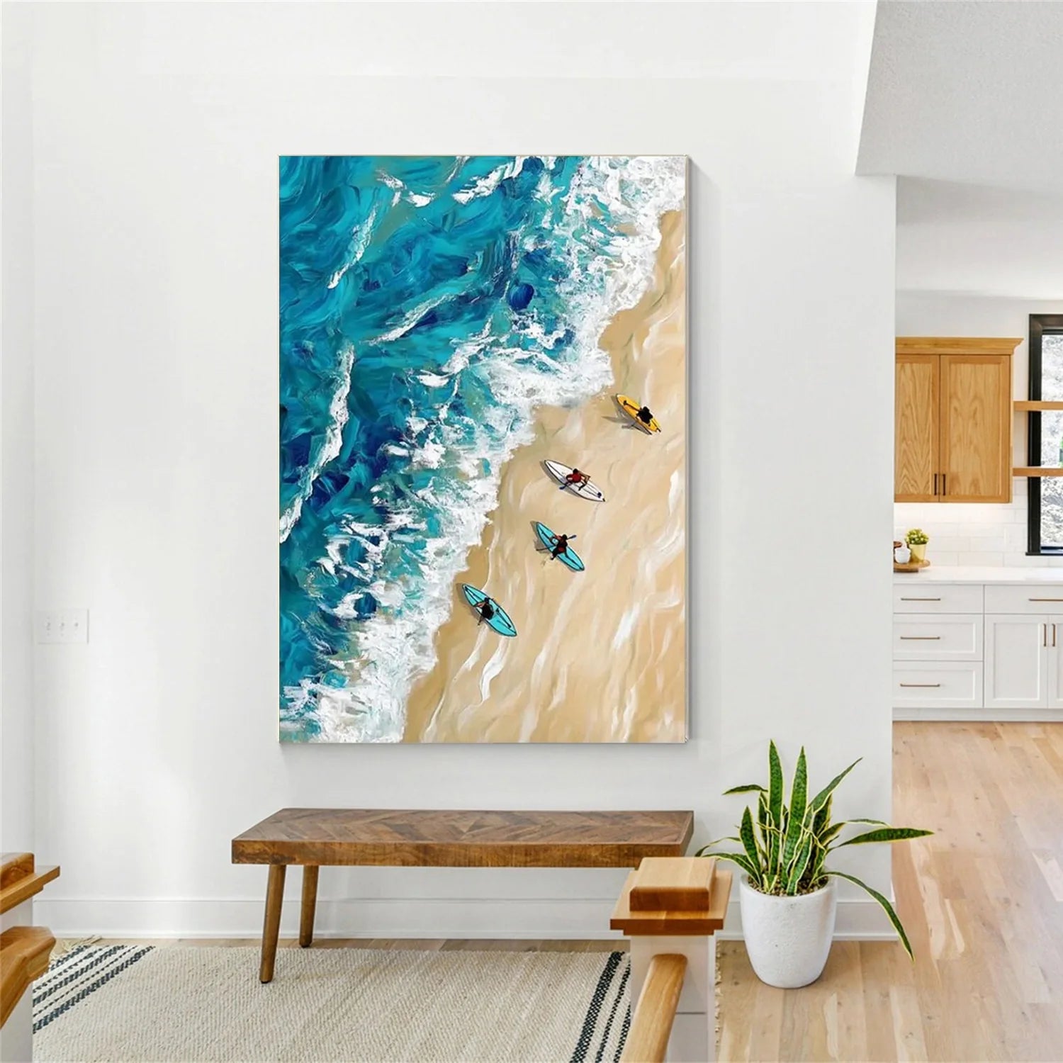 Swimming Sport Textured Wall Art #AS014