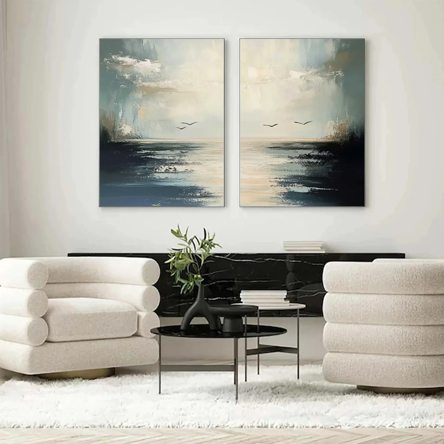 Sea & Sky Abstract_Wall Art #SK129