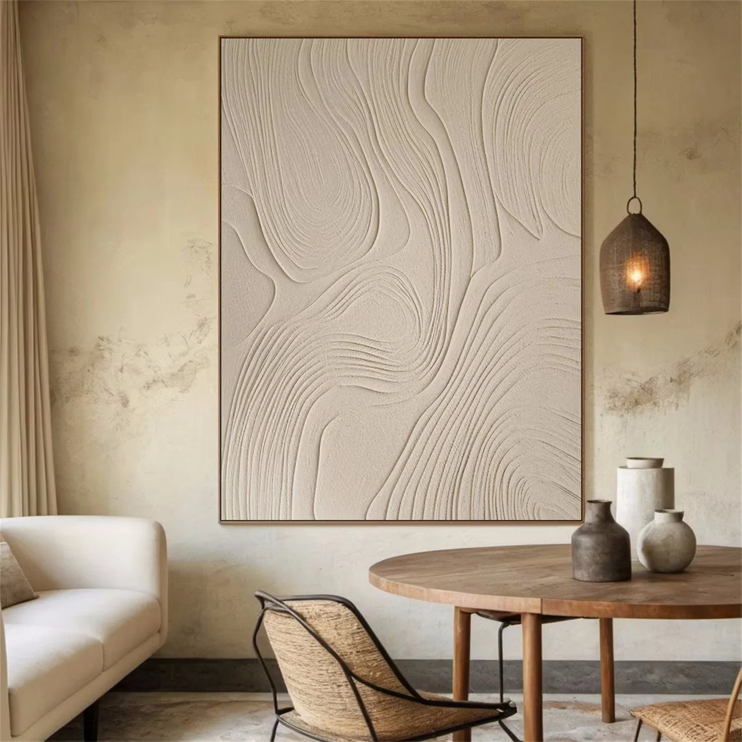 Minimalist Brown & Beige Art #MB026