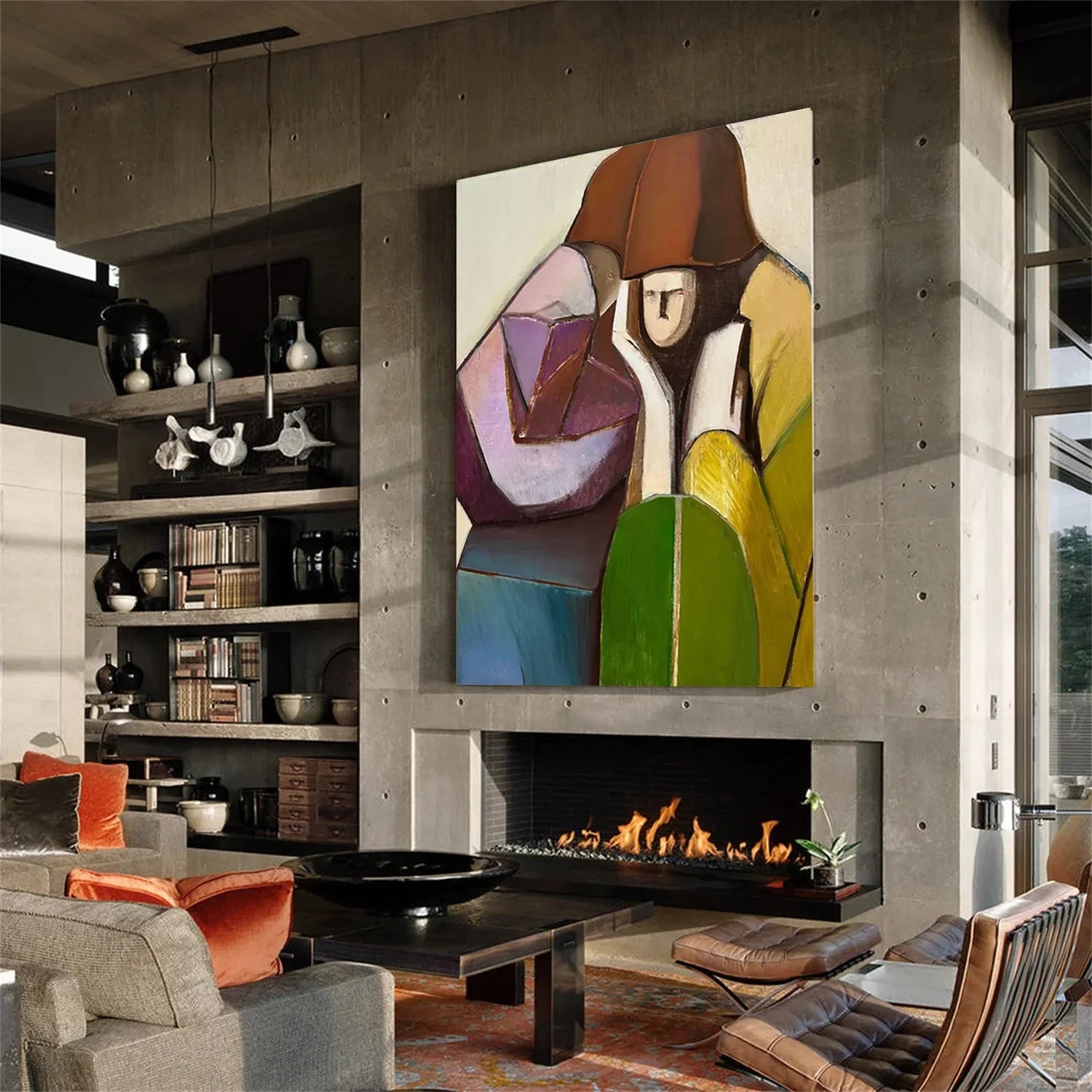 Abstract Portrait Wall Art #AB063