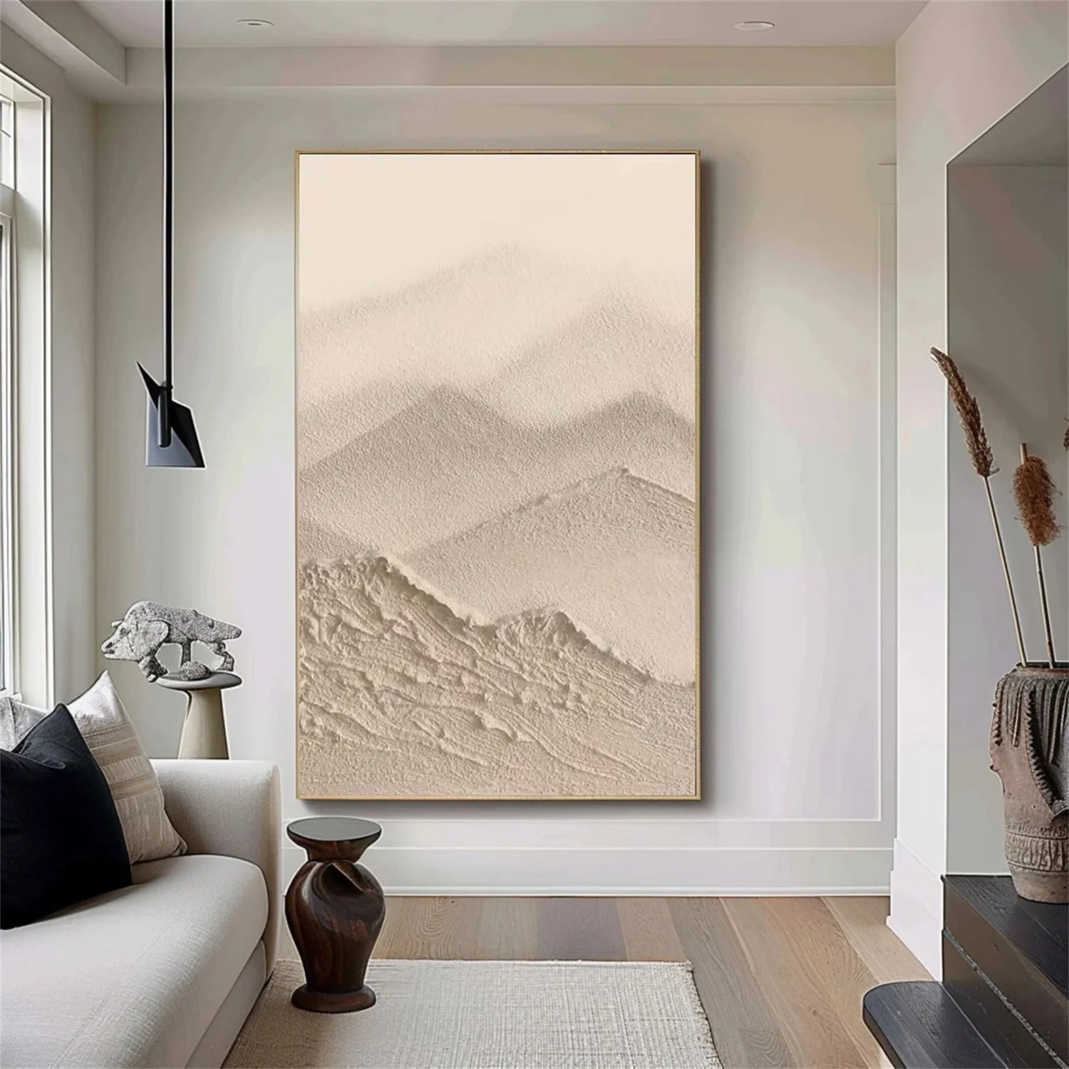 Minimalist Brown & Beige Art #MB013