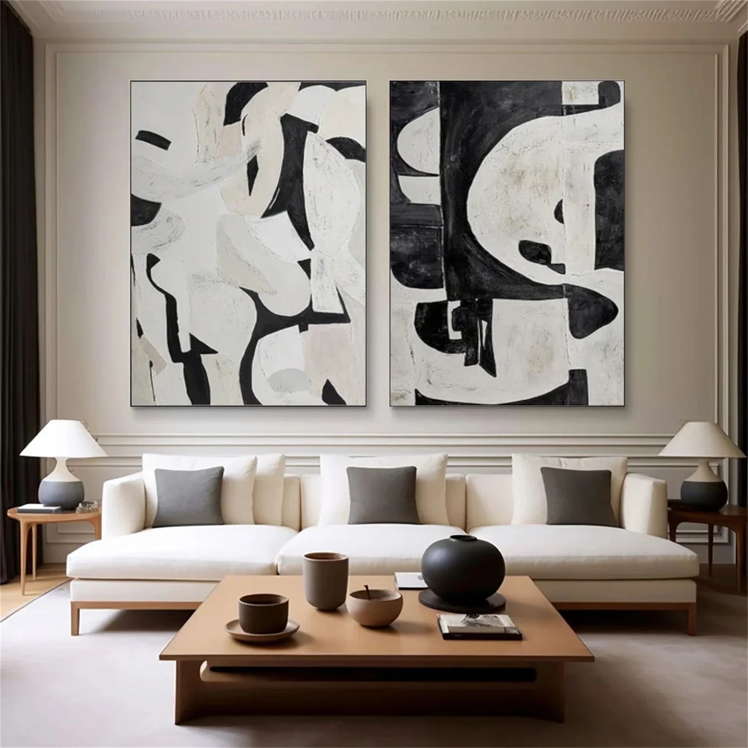 Minimalist_Canvas Art Set of 2 #MD265