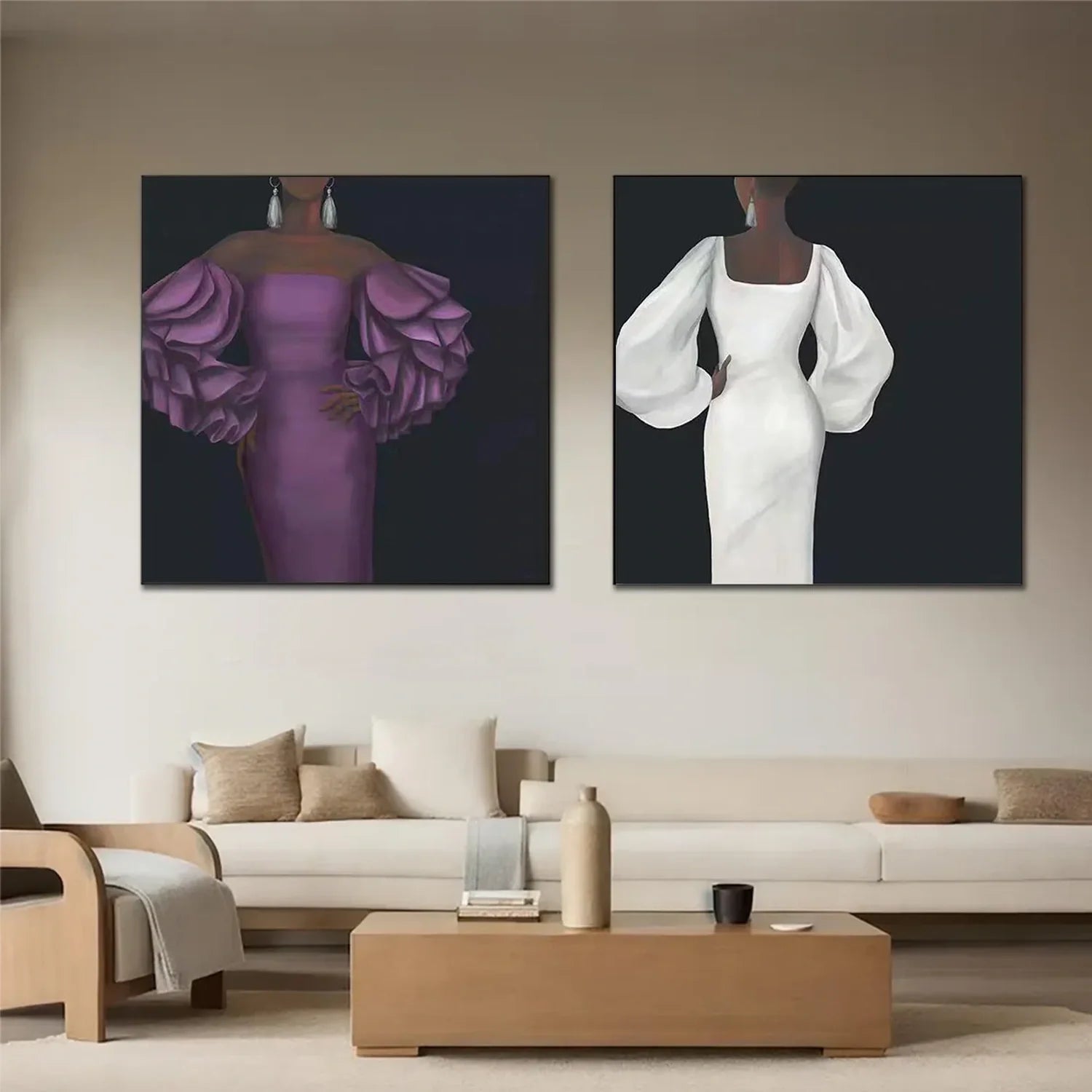 Abstract Portrait_Wall Art Set of 2 #AB065