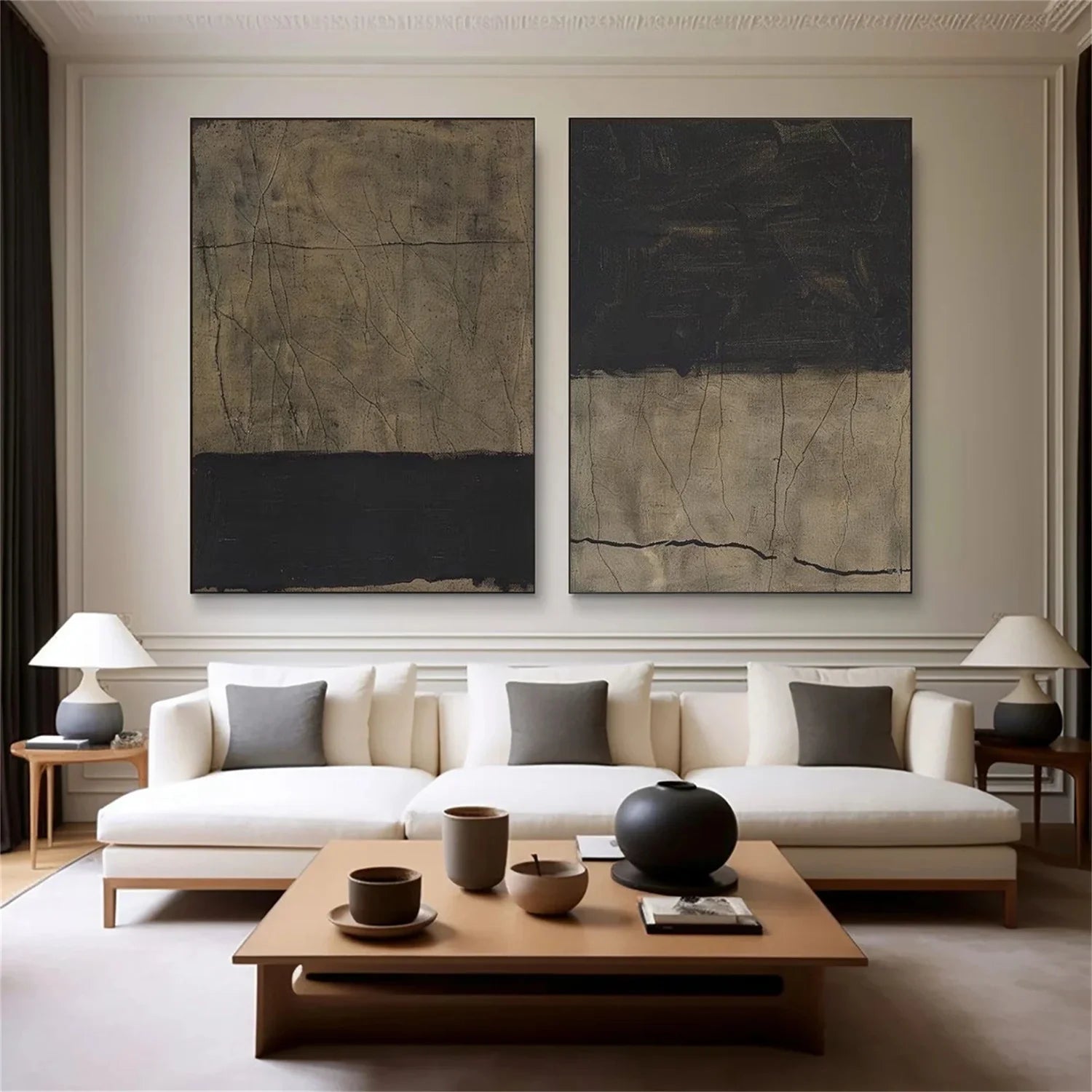 Wabi Sabi Canvas Art Set of 2 #WA818