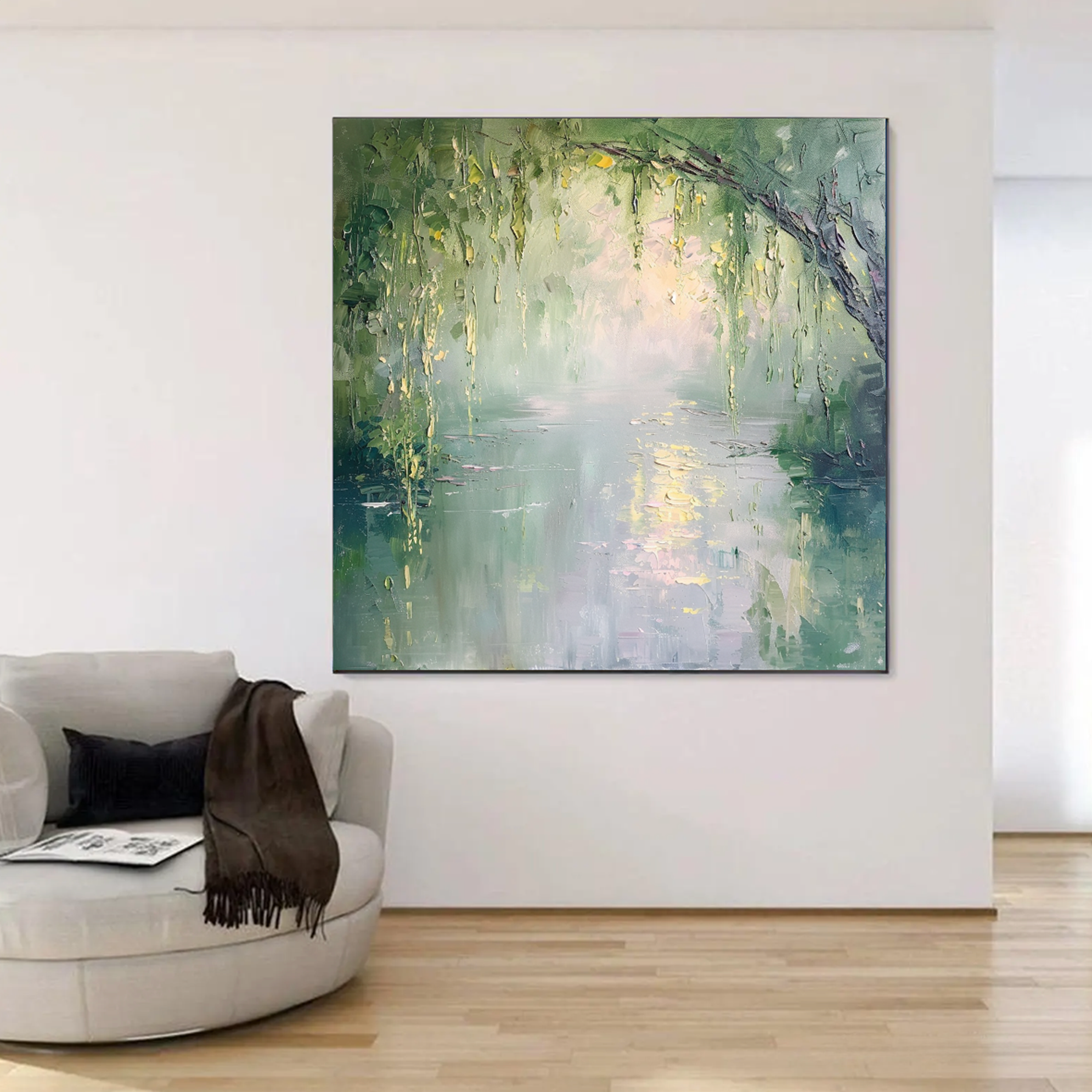 Impressionist Water Landscape Wall Art #FT340