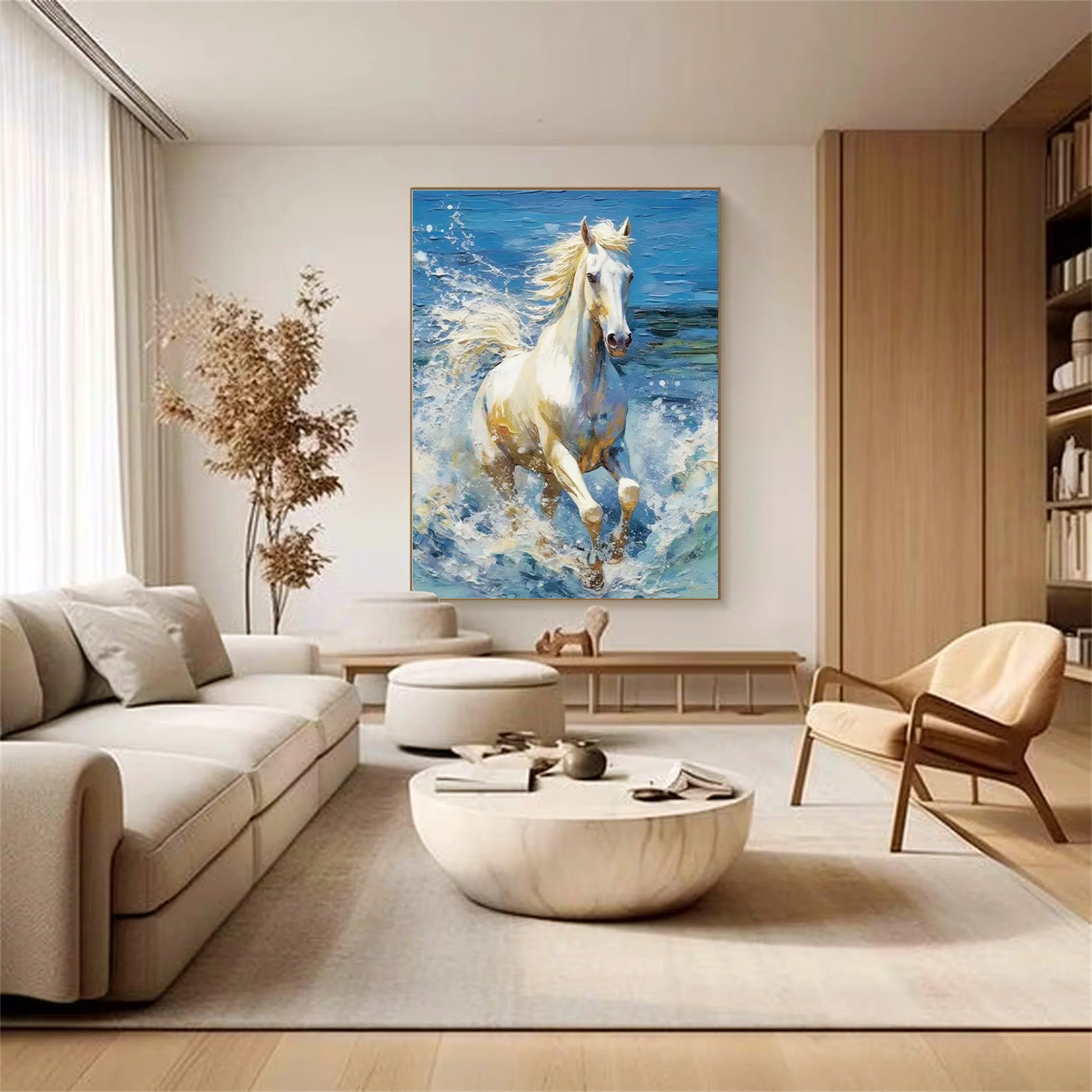 Colorful Horse Abstract Animal Wall Art #AM030