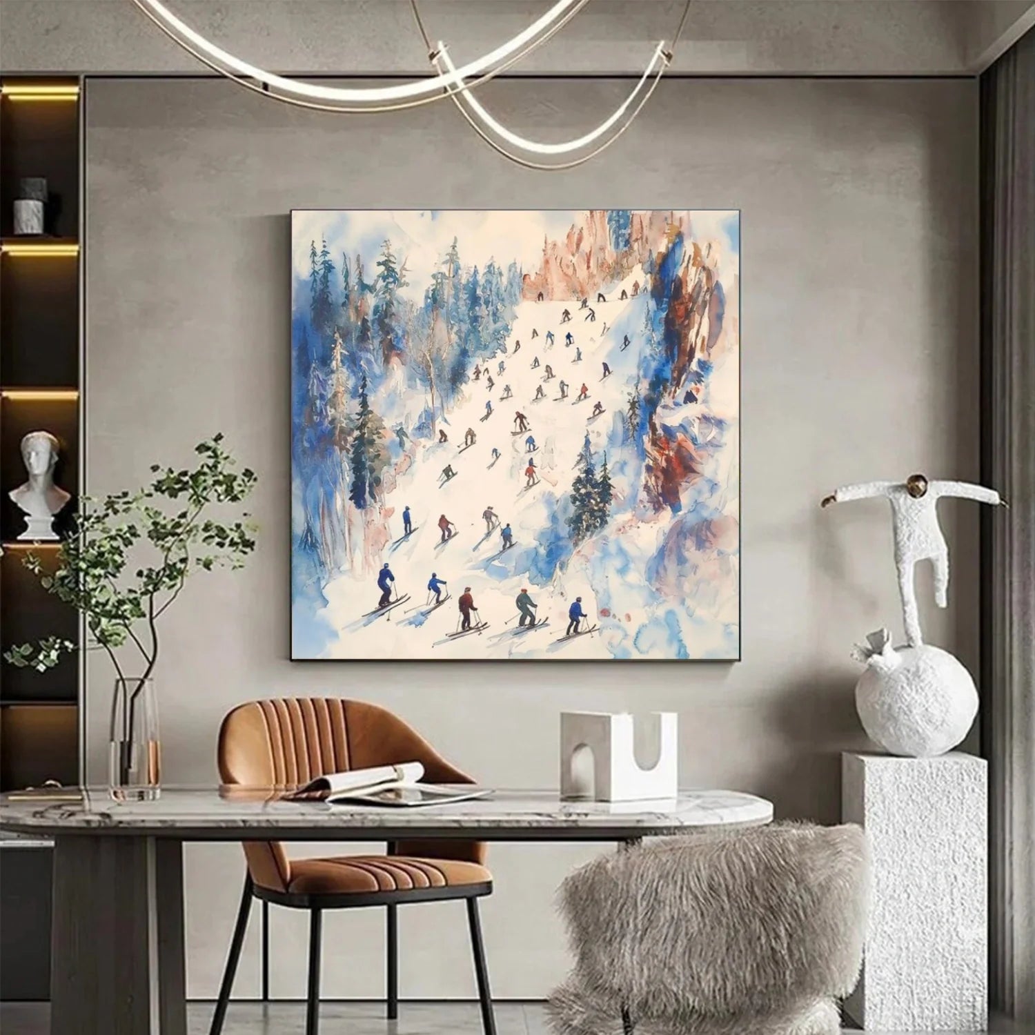 Skiing Sport_Wall Art #AS037