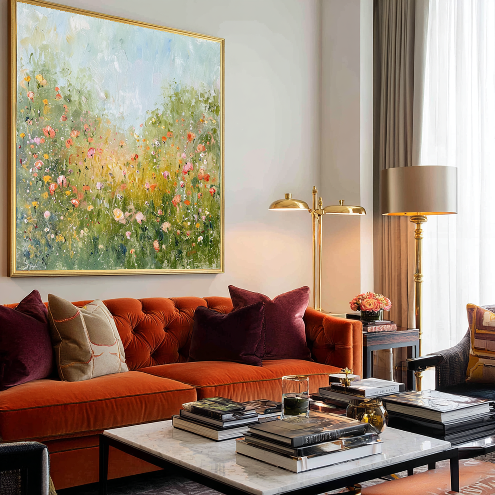 Impressionist Spring Floral Wall Art #FT336
