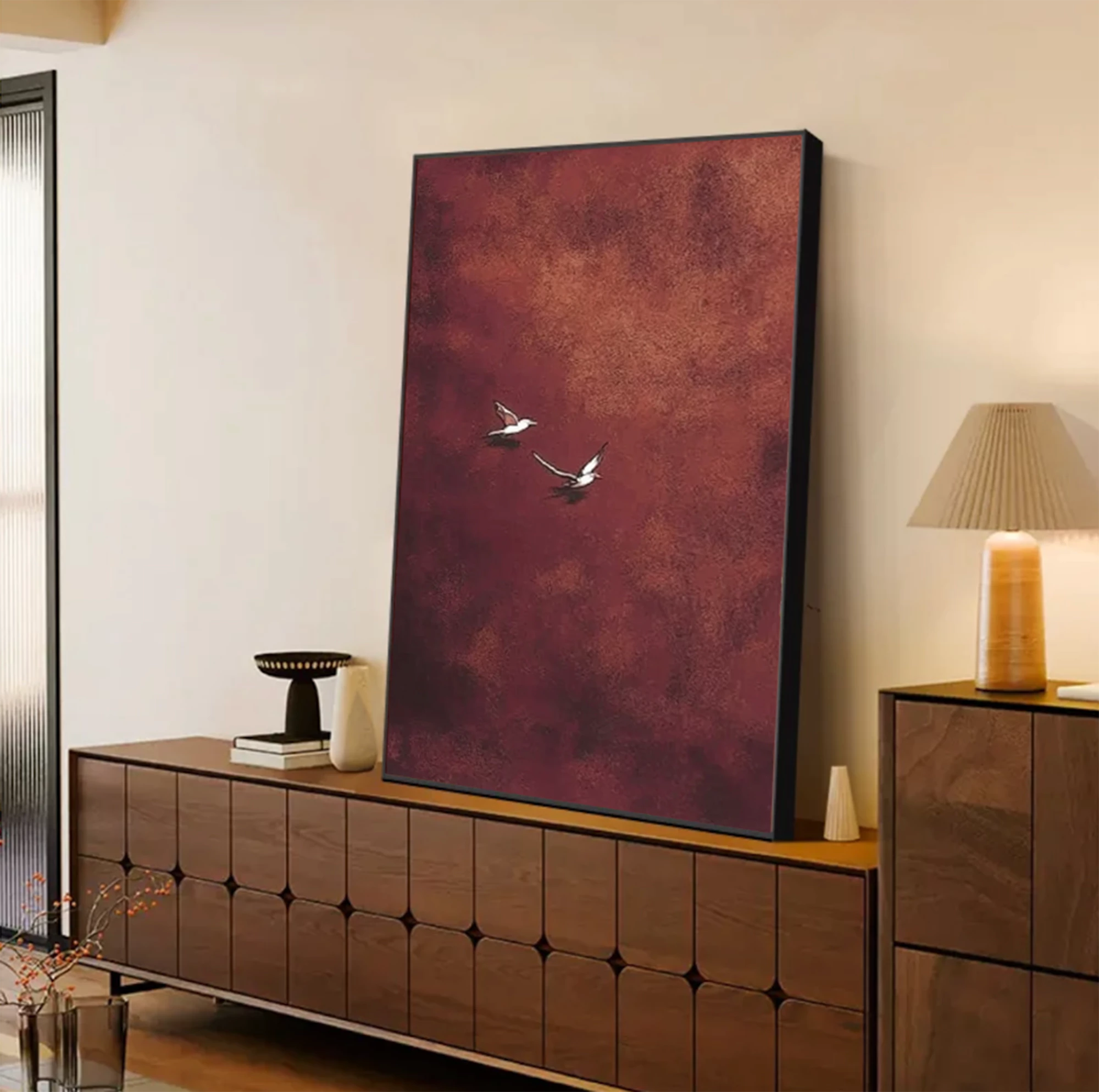 Minimalist Flying Birds Wall Art #AM142
