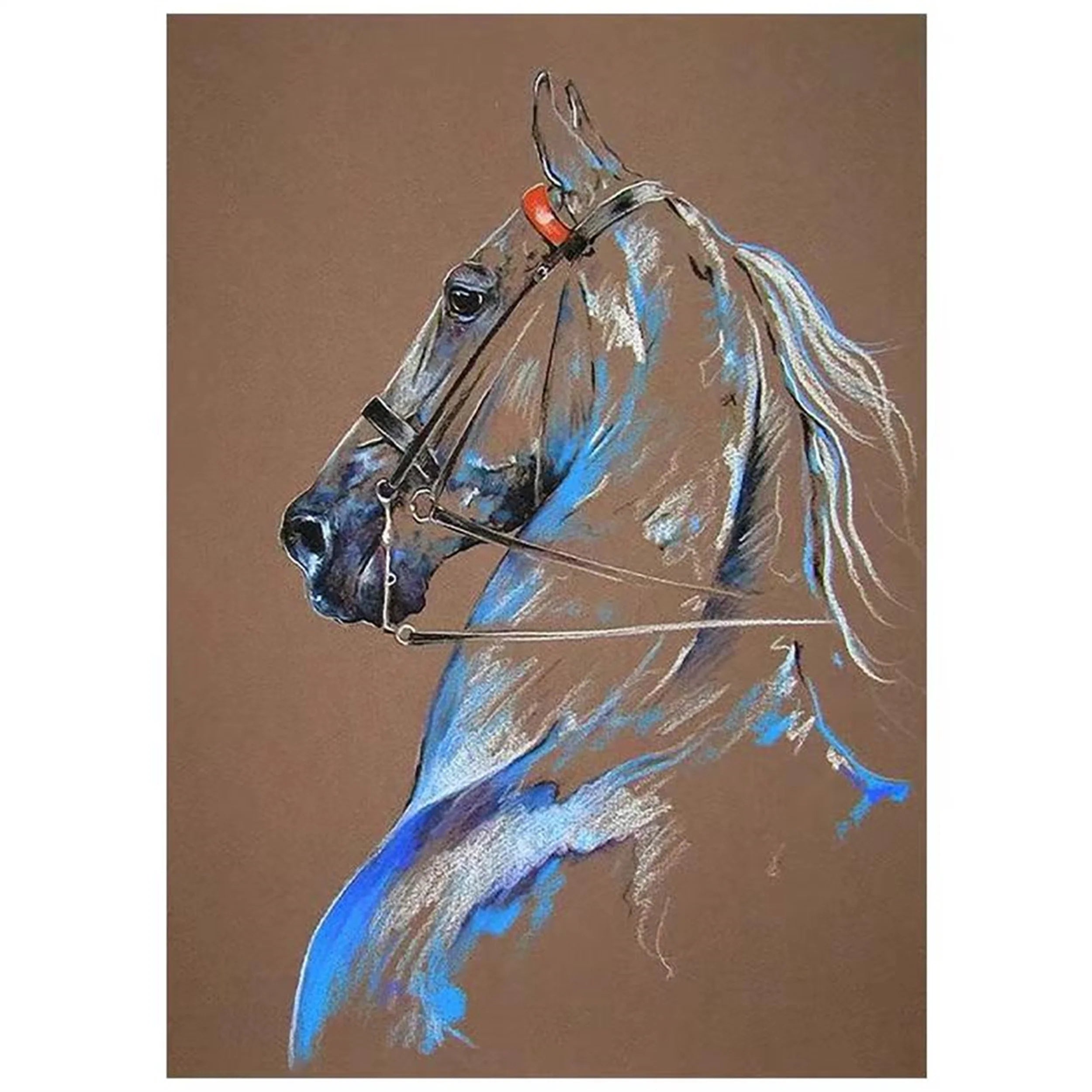 Colorful Horse Abstract Animal Wall Art #AM020