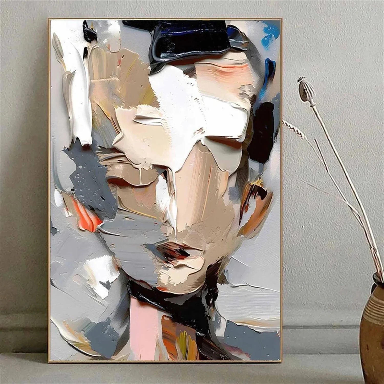 Abstract Portrait Colorful Painting #AB010