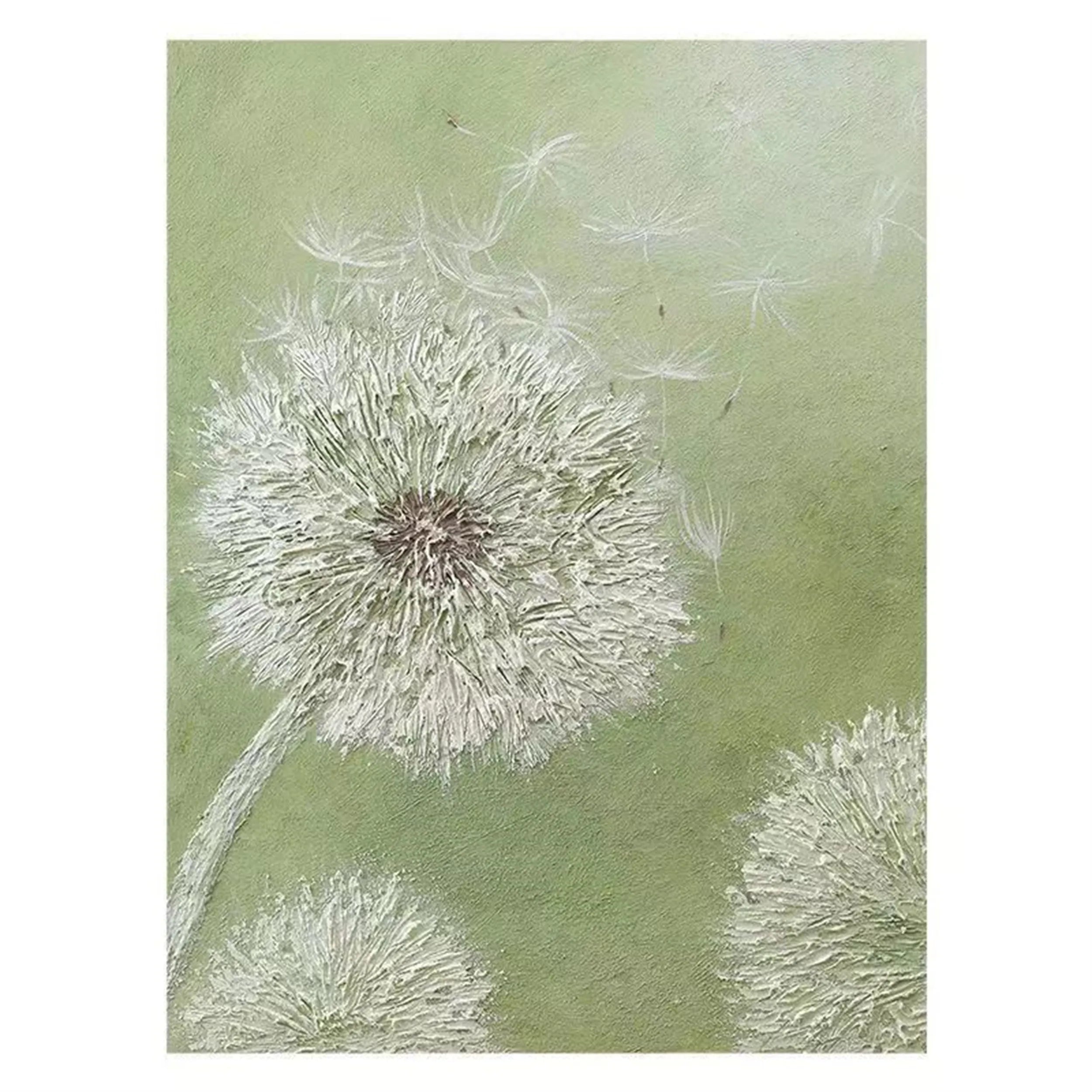 Flower & Tree Abstract Textured Wall Art #FT026