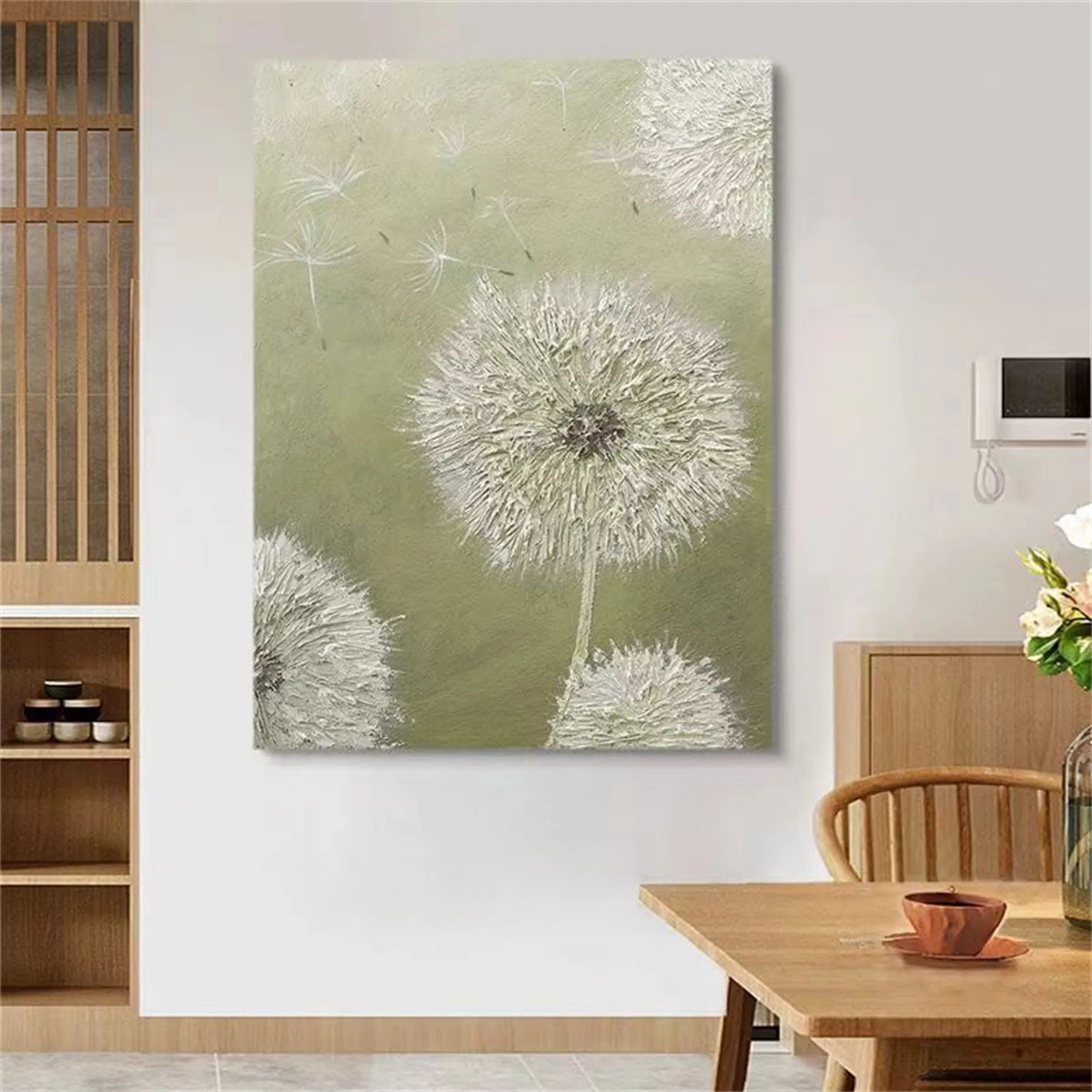 Flower & Tree Abstract Textured Wall Art #FT026