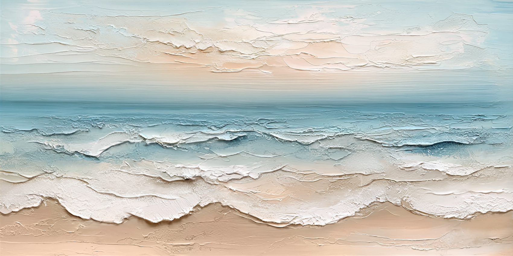 Sea & Sky Abstract_Textured_Wall Art #SK137