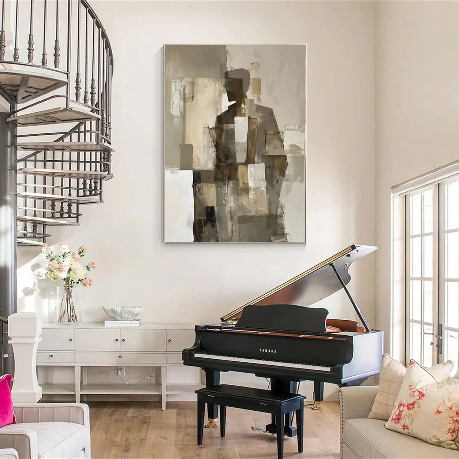 Abstract Portrait Colorful Painting #AB025