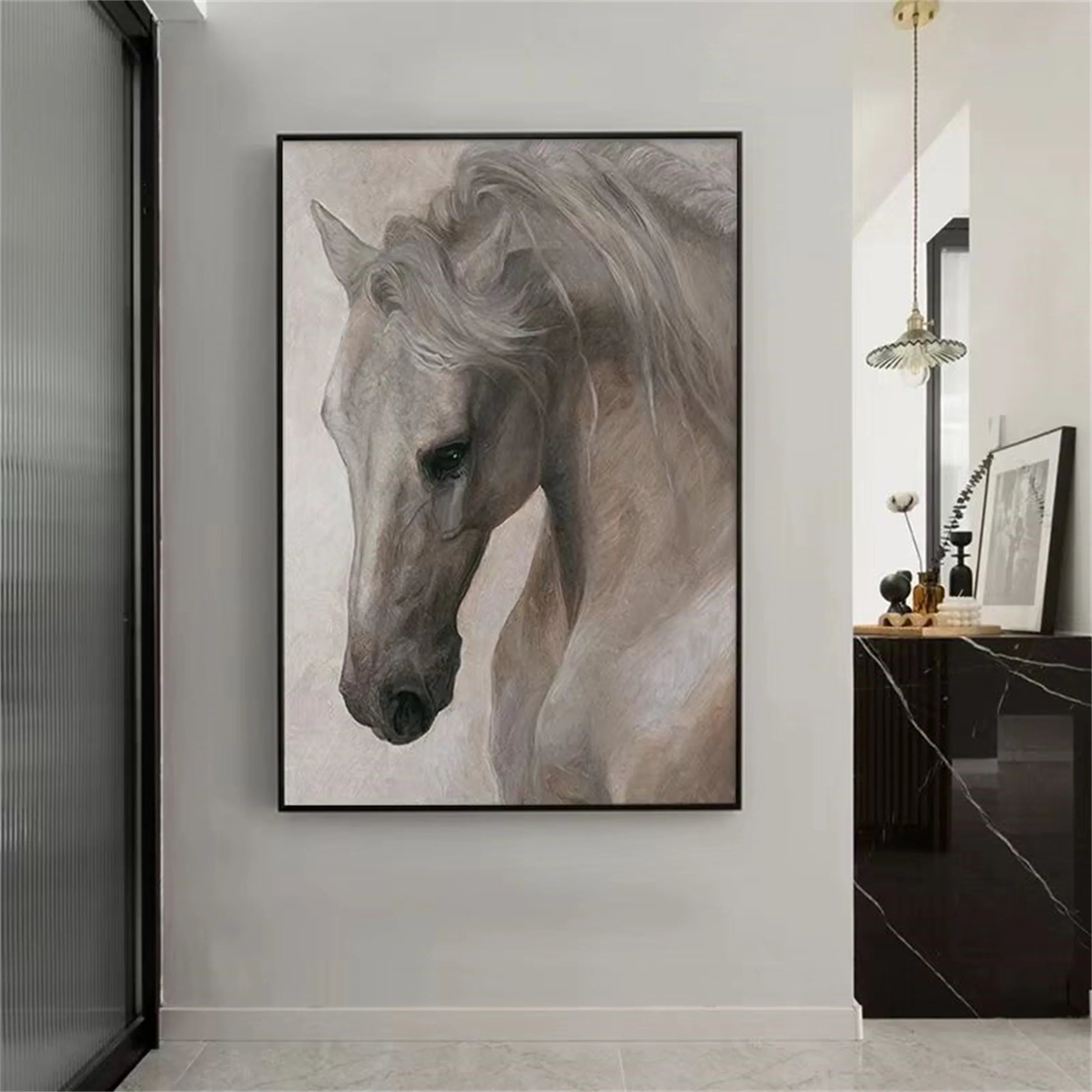 Colorful Horse Abstract Animal Wall Art #AM022