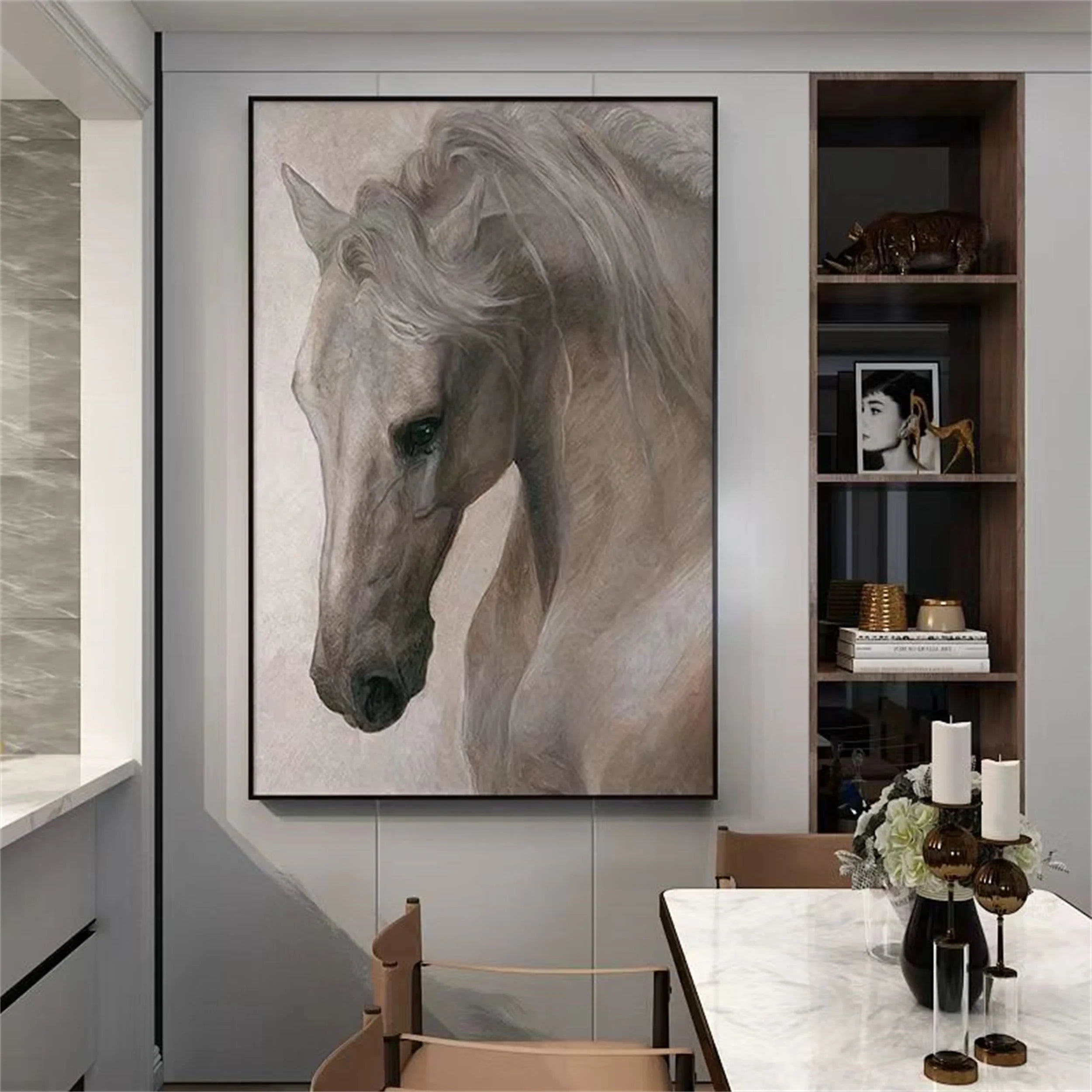 Colorful Horse Abstract Animal Wall Art #AM022