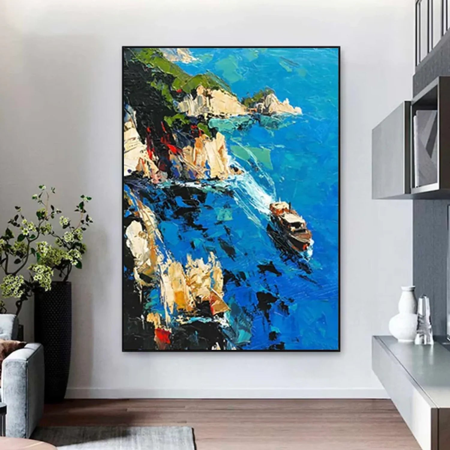 Sea & Sky Abstract Wall Art #SK161