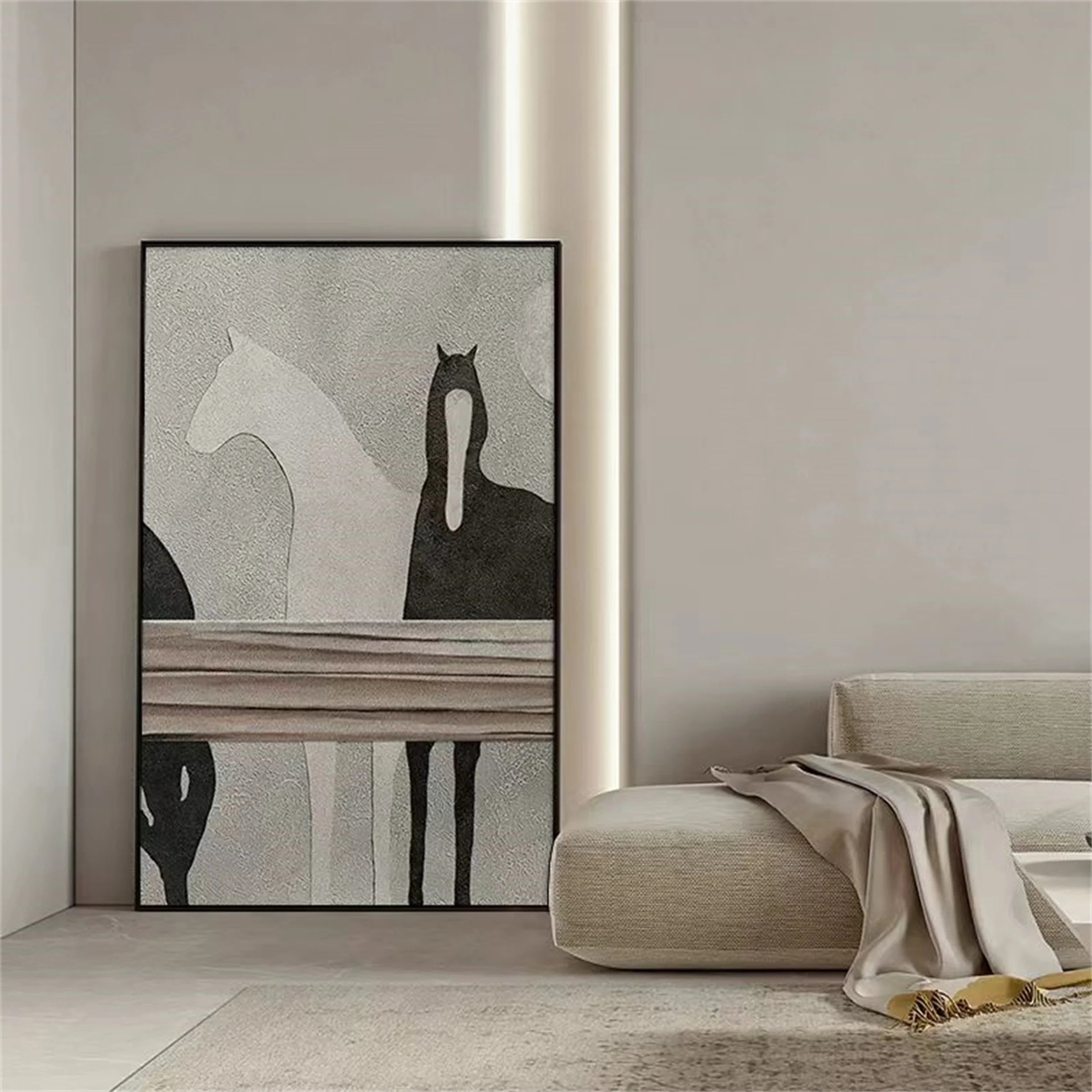 Colorful Horse Abstract Animal Wall Art #AM024