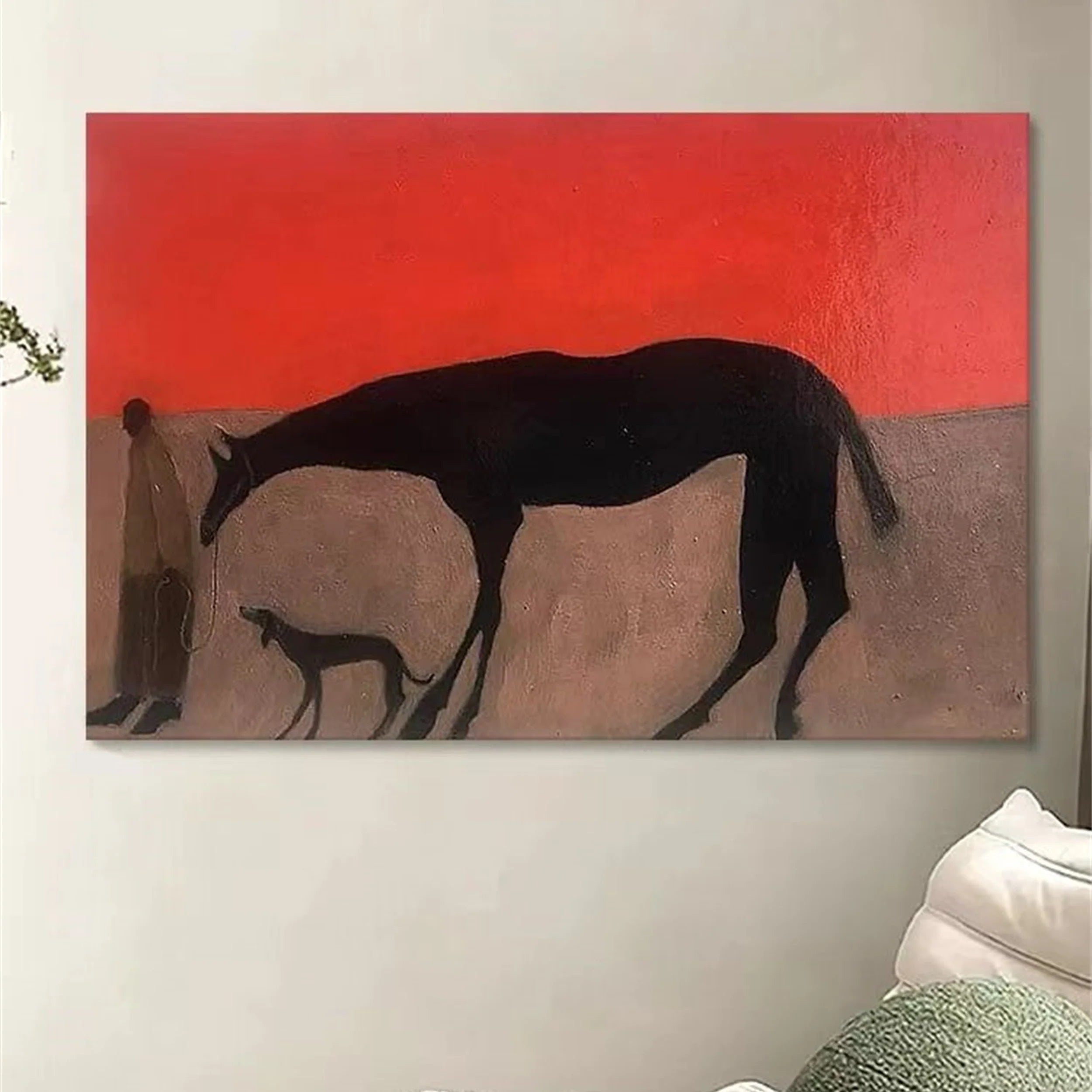 Colorful Horse Abstract Animal Wall Art #AM025