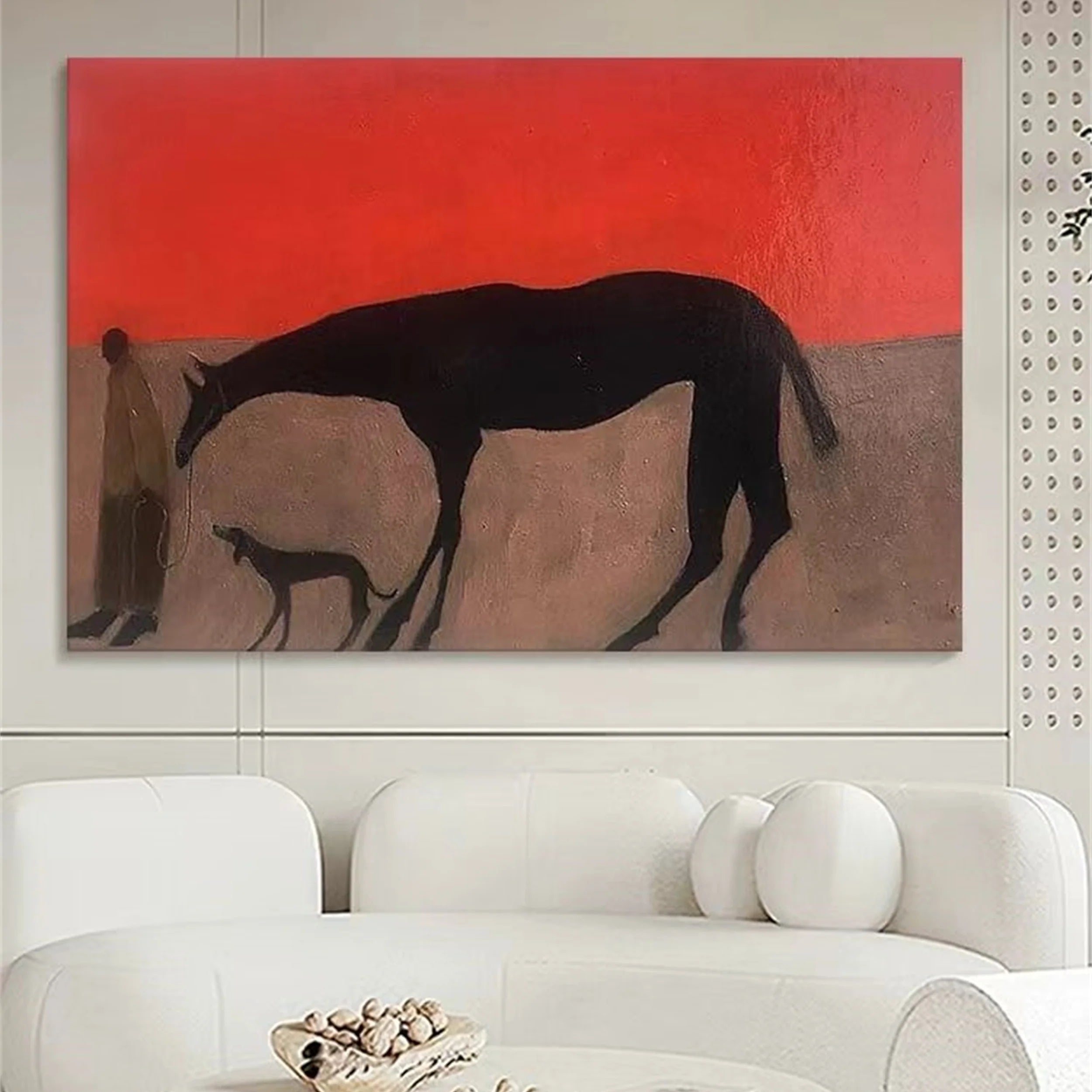 Colorful Horse Abstract Animal Wall Art #AM025
