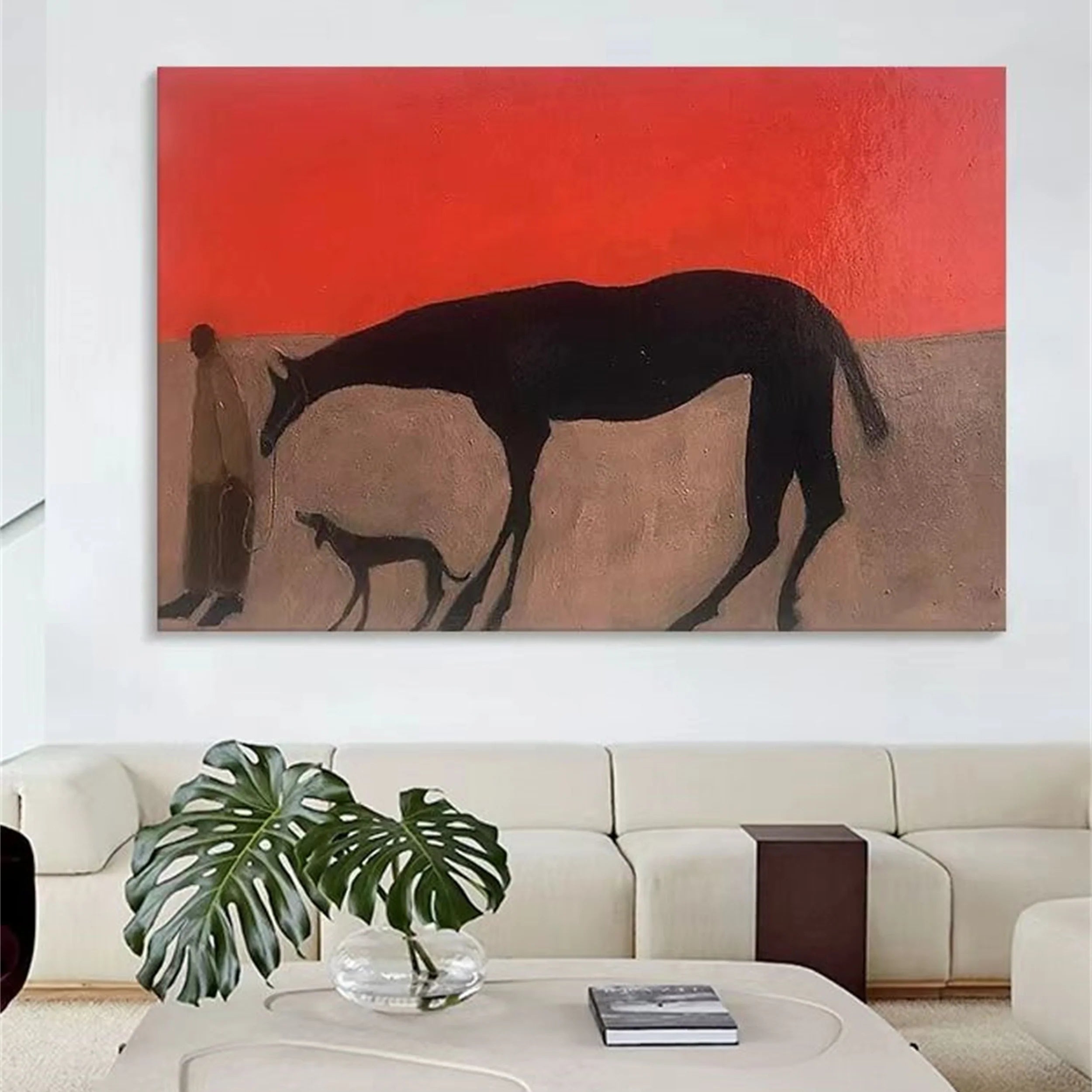 Colorful Horse Abstract Animal Wall Art #AM025