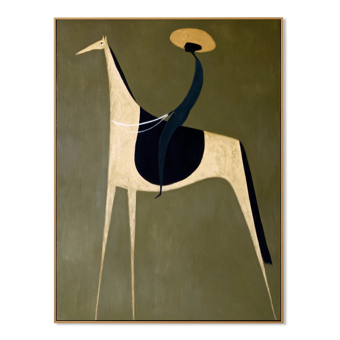 Abstract Horse Rider Painting #AB153