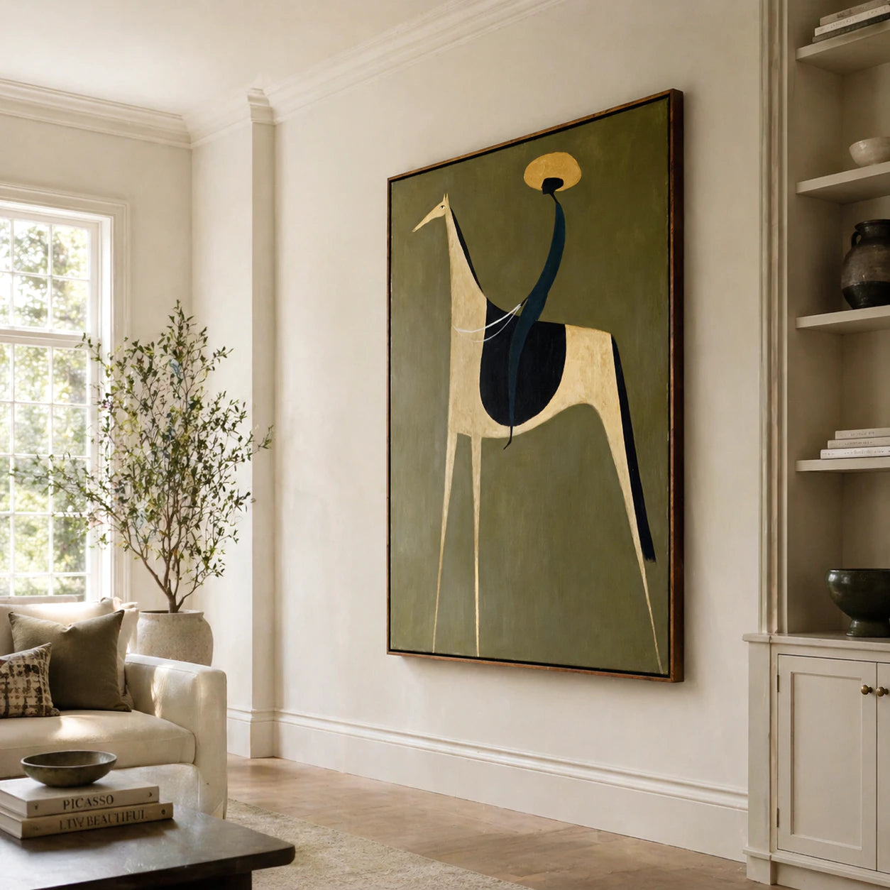 Abstract Horse Rider Painting #AB153