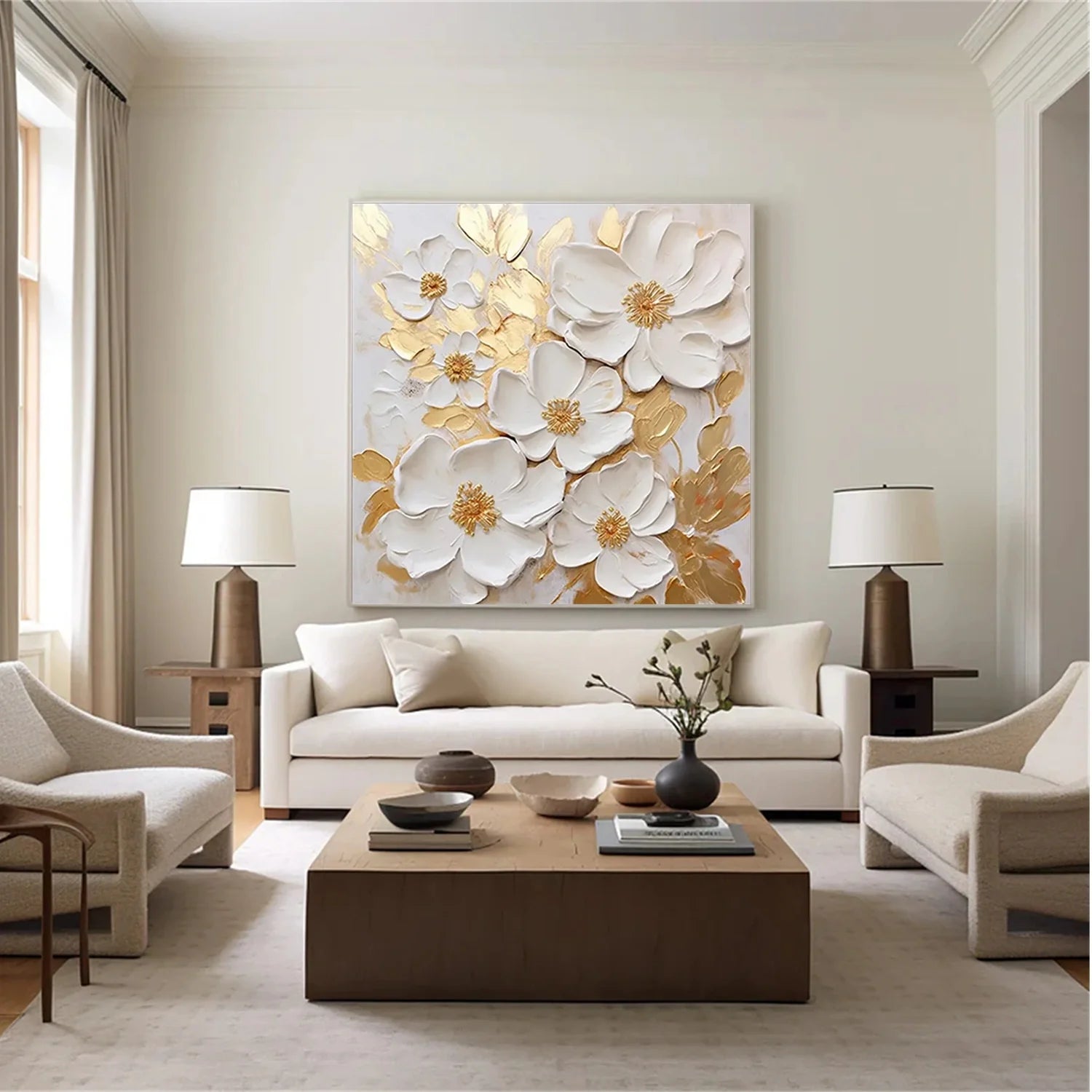 Flower & Tree Abstract Wall Art #FT090