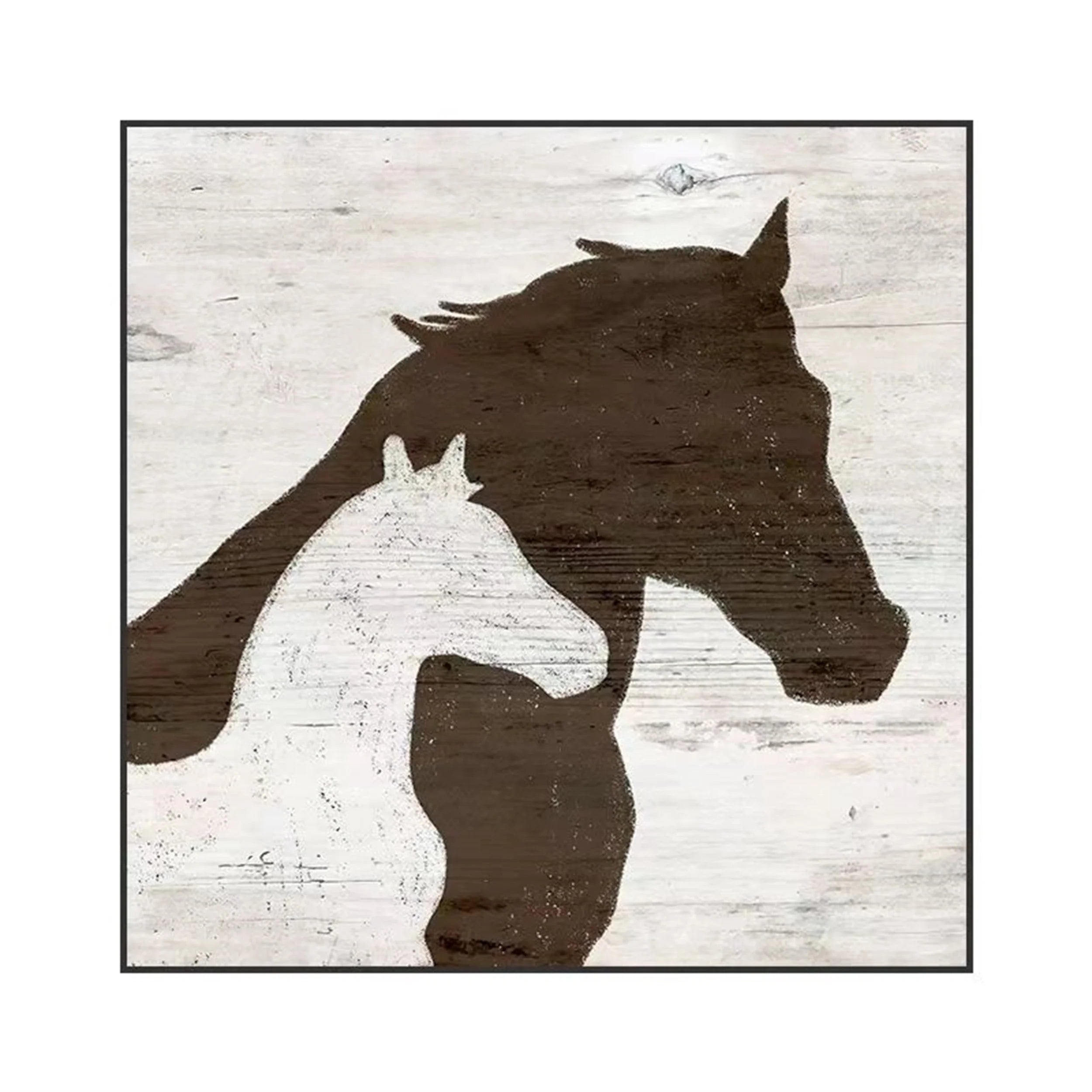 White Horse Abstract Animal Wall Art #AM028