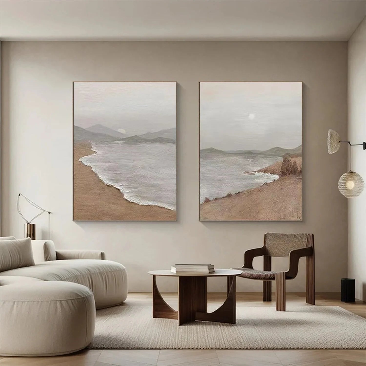 Minimalist Sea & Sky Art Set of 2 #SK029