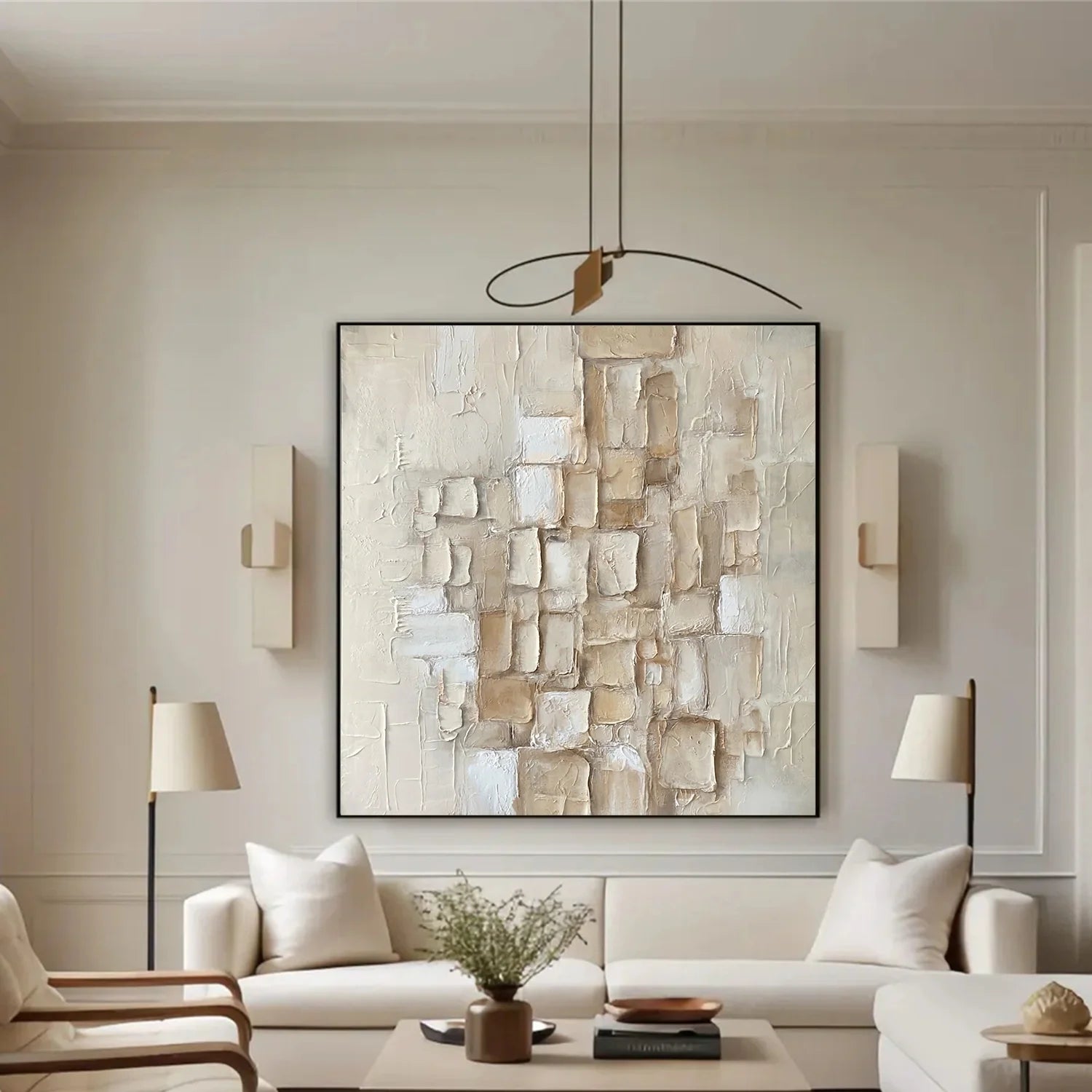 Abstract_Textured Canvas Art #WA822