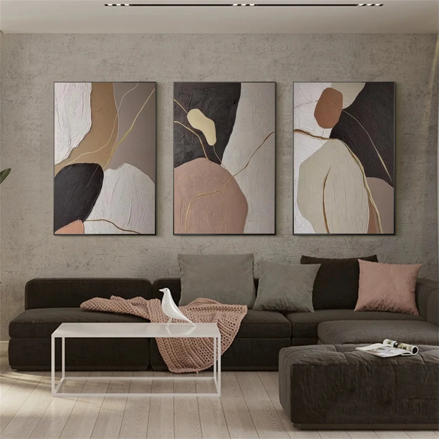 Abstract_Canvas Art Set of 3 #WA803