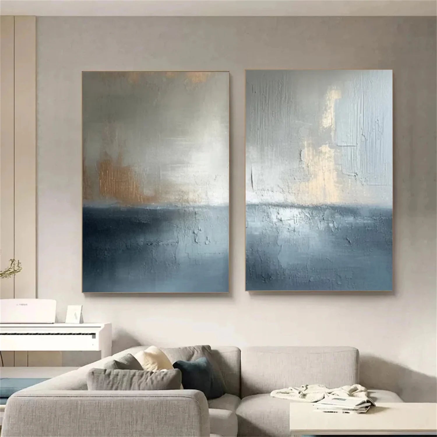 Abstract_Canvas Art Set of 2 #WA741