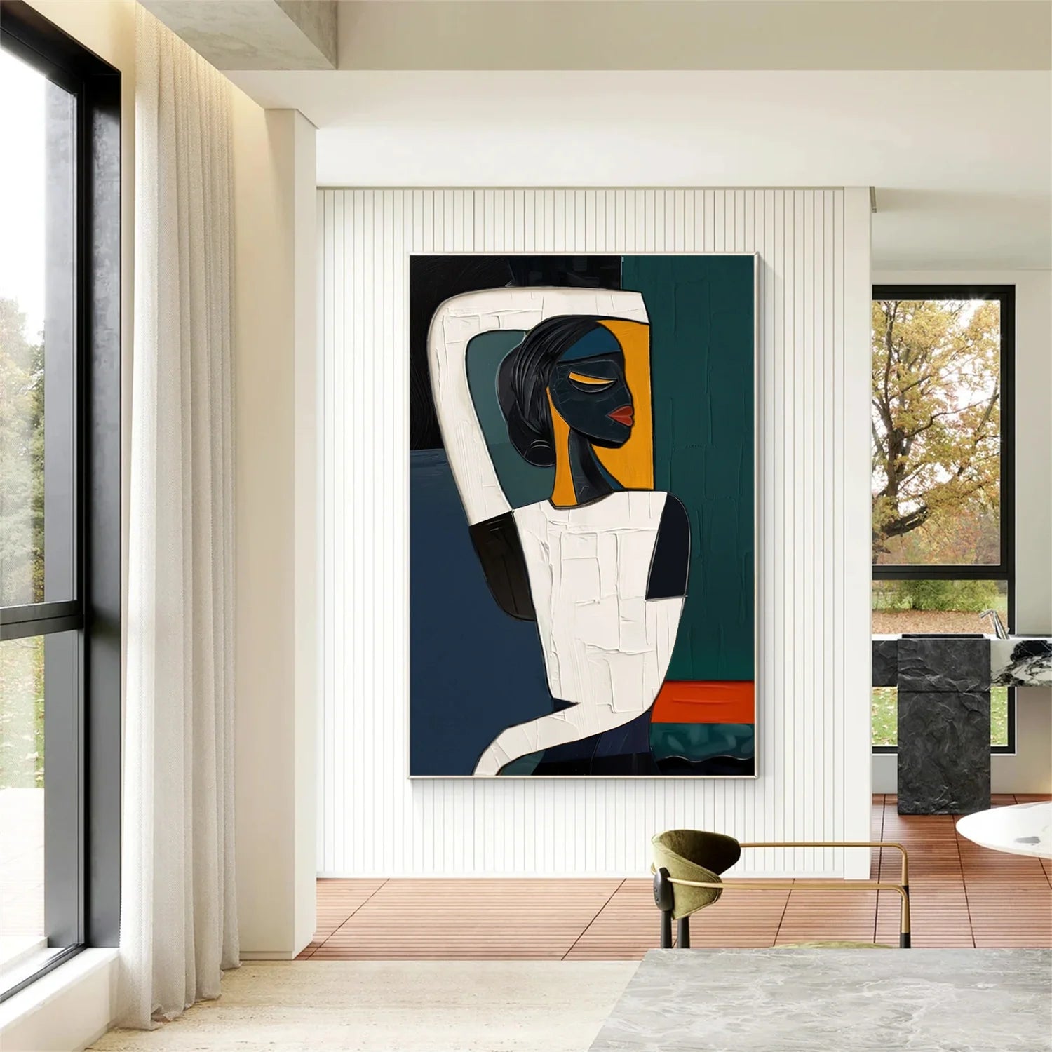 Abstract Portrait Colorful Painting #AB028